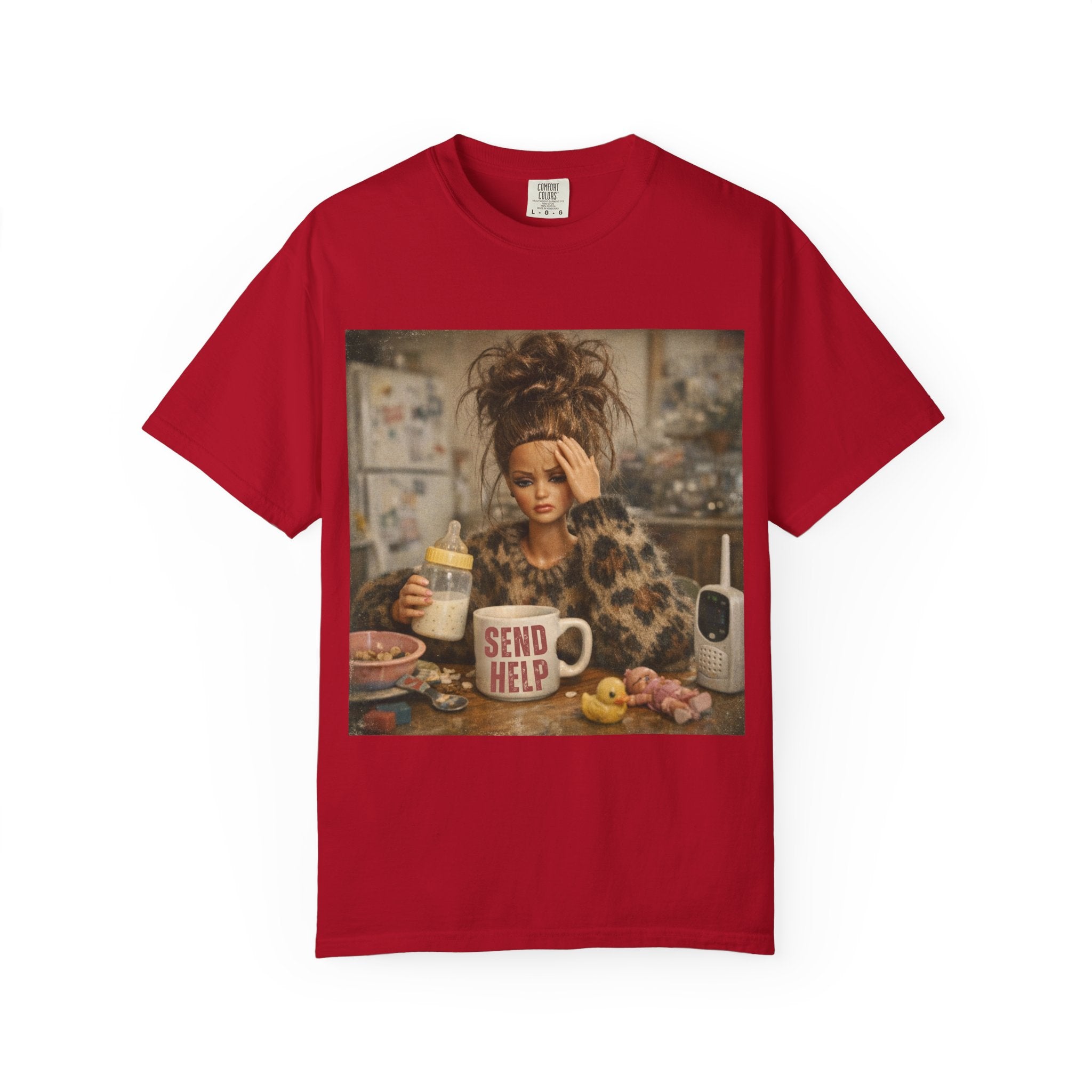 Send Help Morning Mess Graphic T-shirt