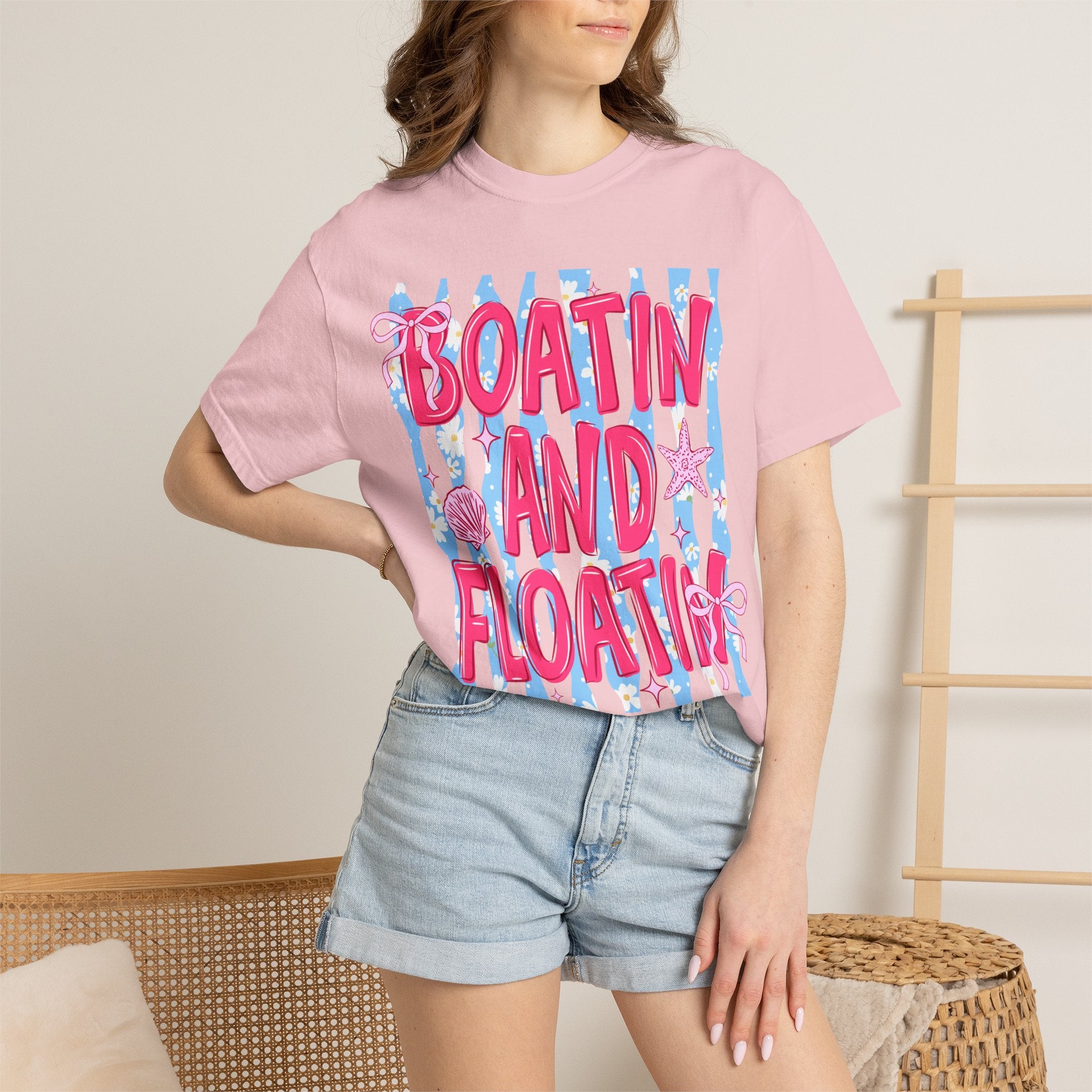 Boatin' and Floatin' Beach T-Shirt