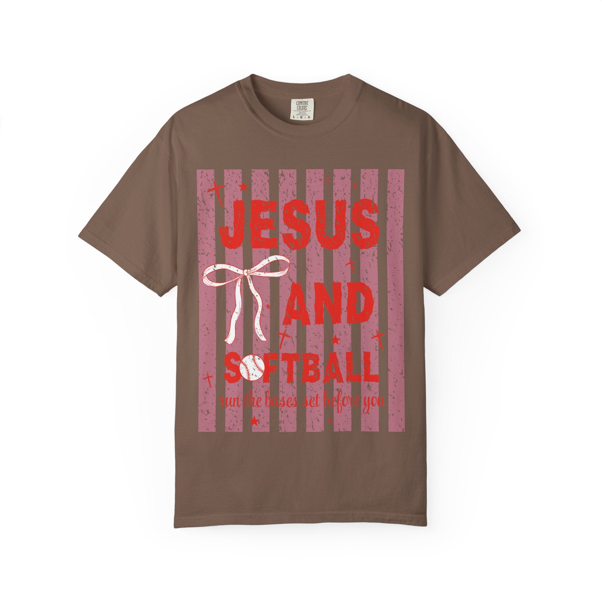 Jesus and Softball Graphic T-shirt