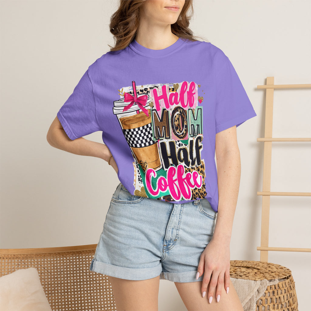 Half Mom Half Coffee T-Shirt