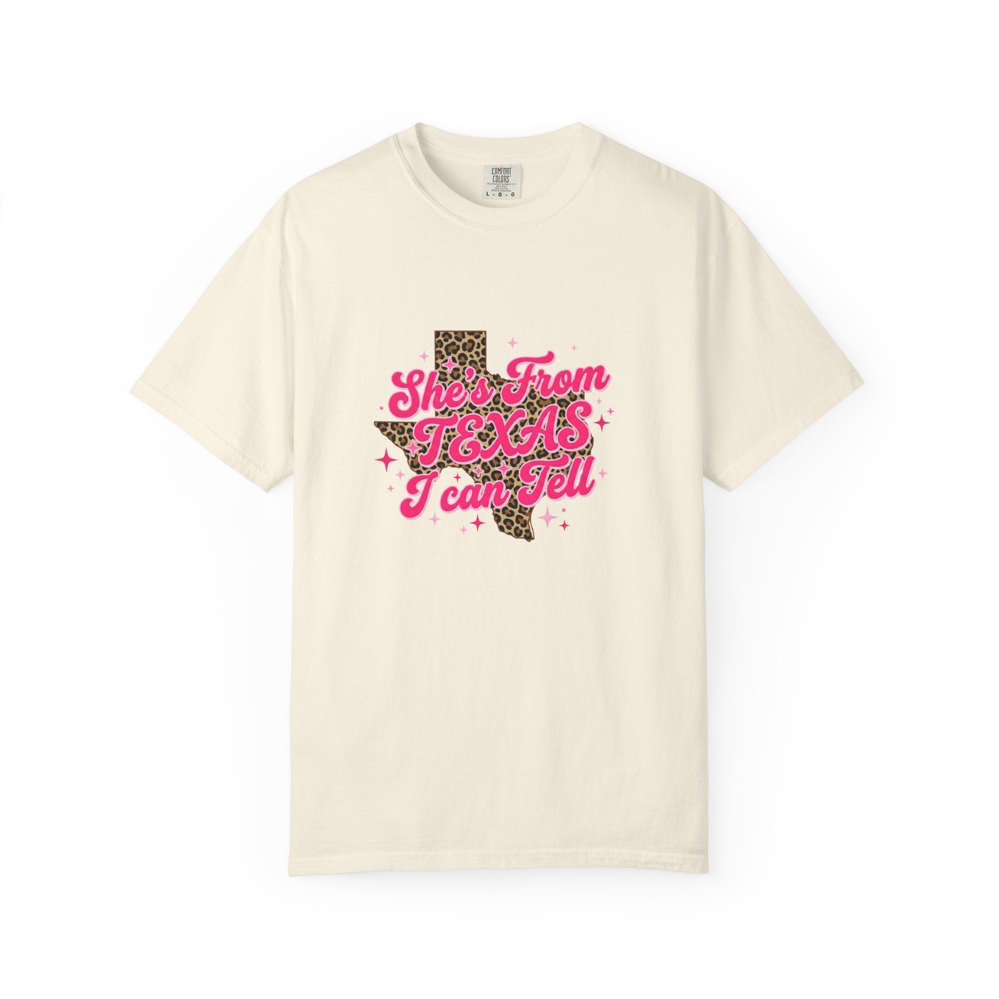 She's From Texas I Can Tell Leopard State Tee