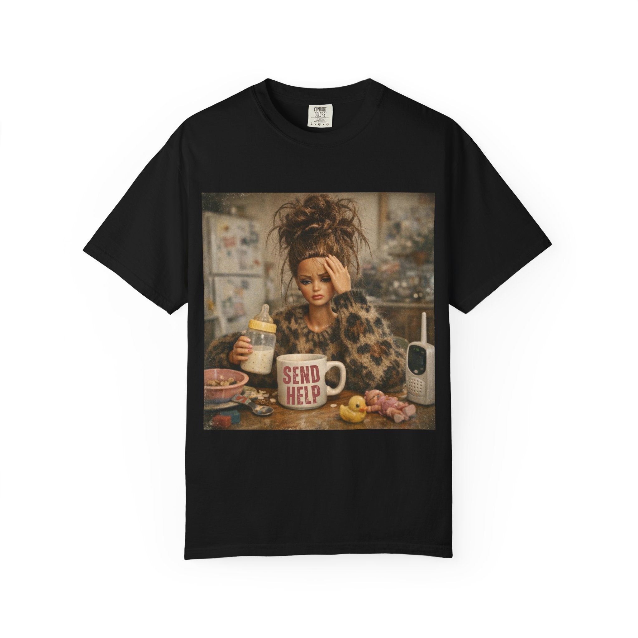 Send Help Morning Mess Graphic T-shirt