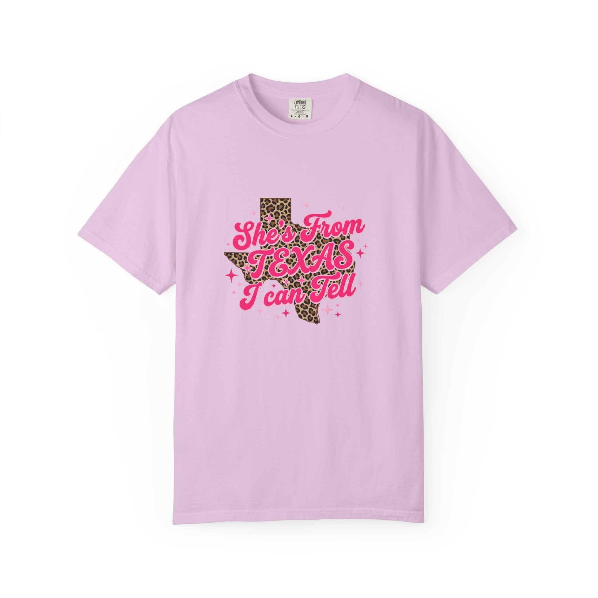 She's From Texas I Can Tell Leopard State Tee