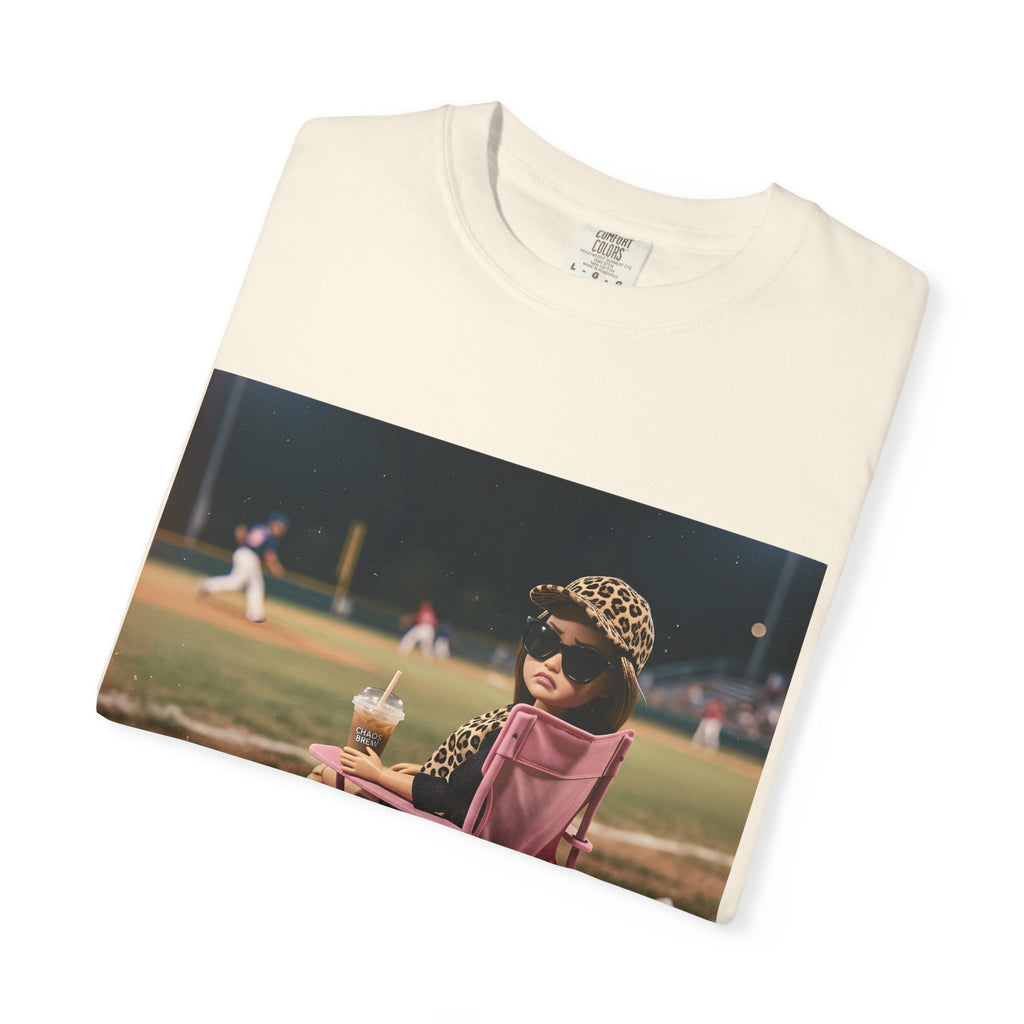 I Live Here Now at Baseball Field Graphic T-shirt