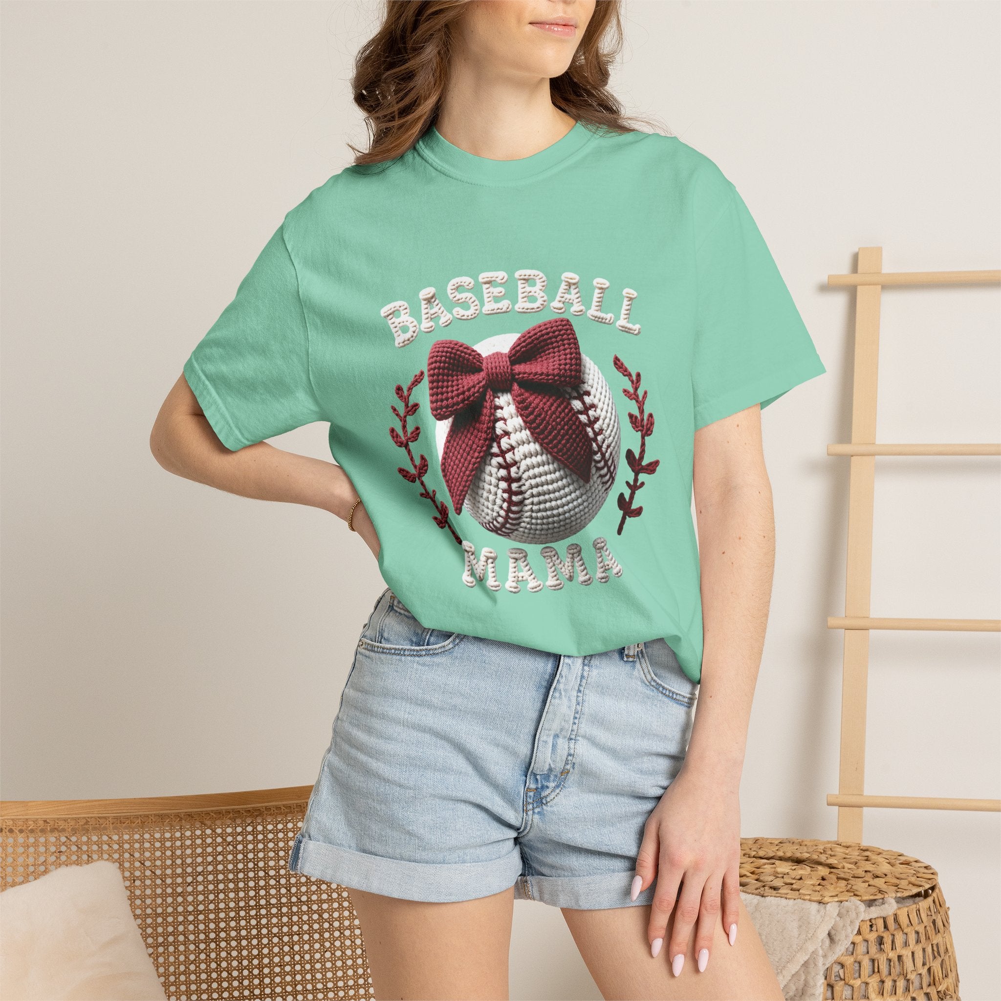 Bow Baseball Mom Tee