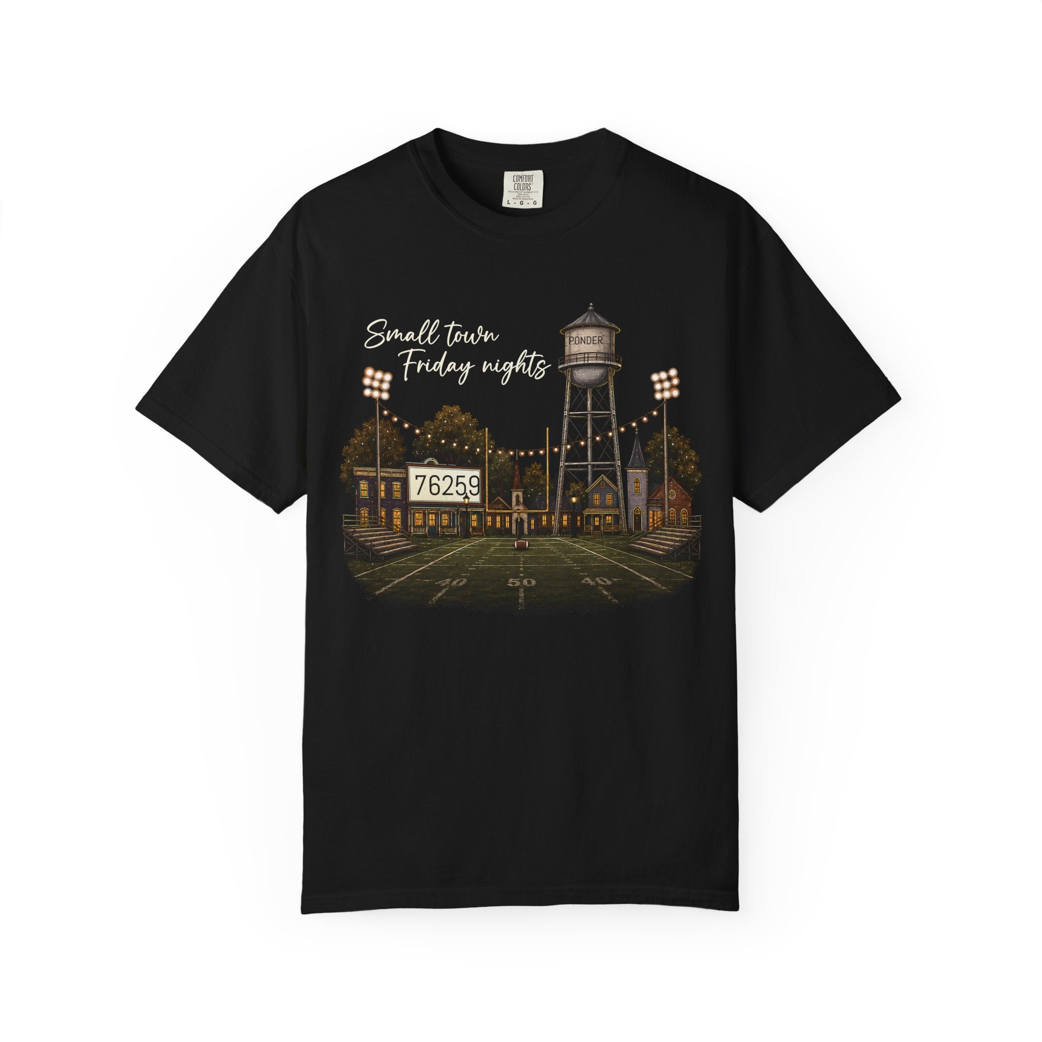 Friday Nights Small Town Football T-Shirt- Ponder