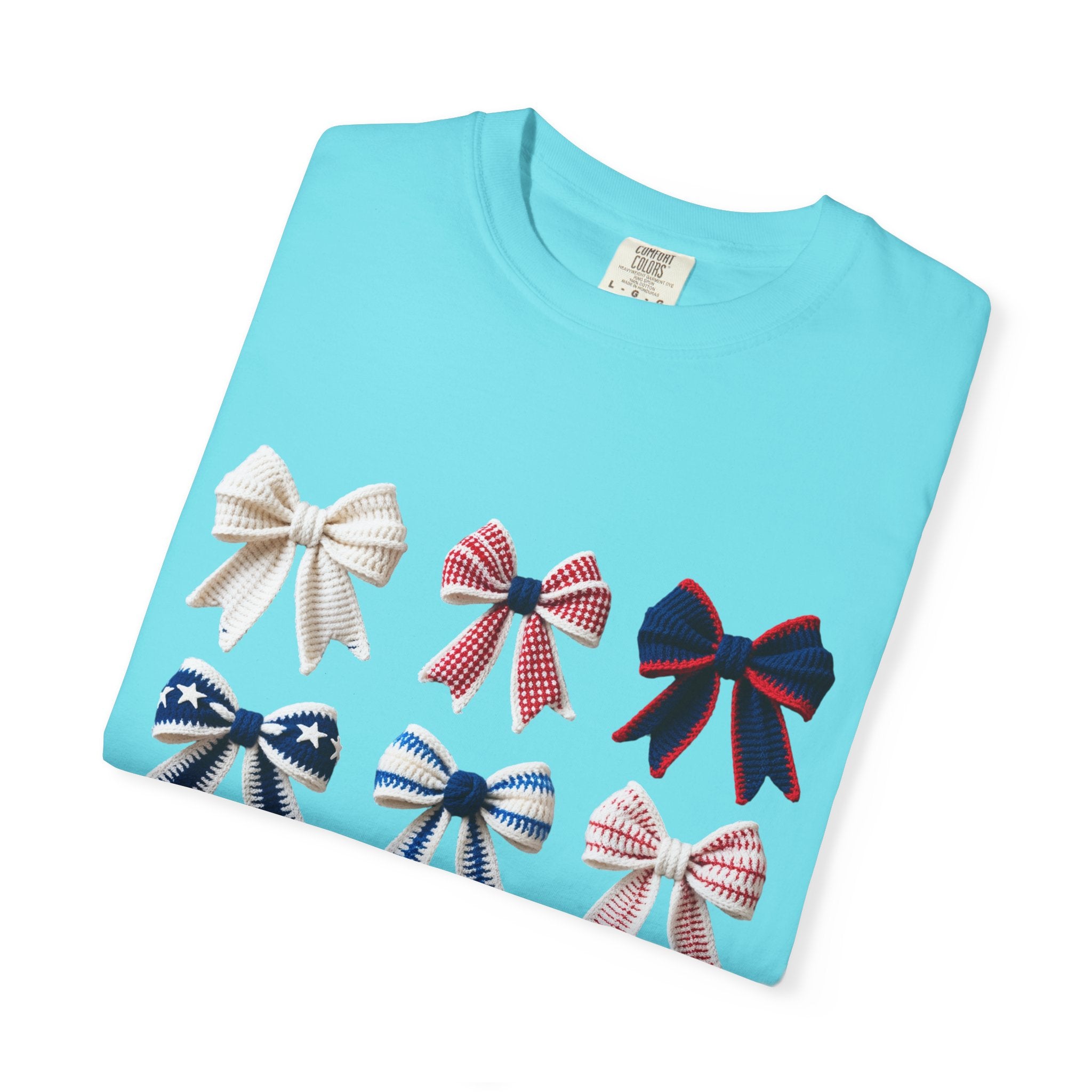 Bow Grid Graphic T-Shirt