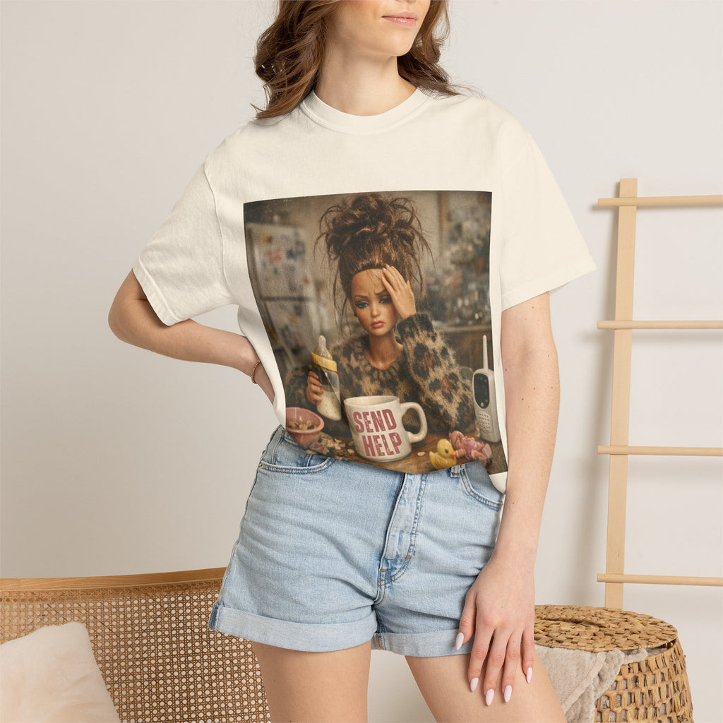Send Help Morning Mess Graphic T-shirt