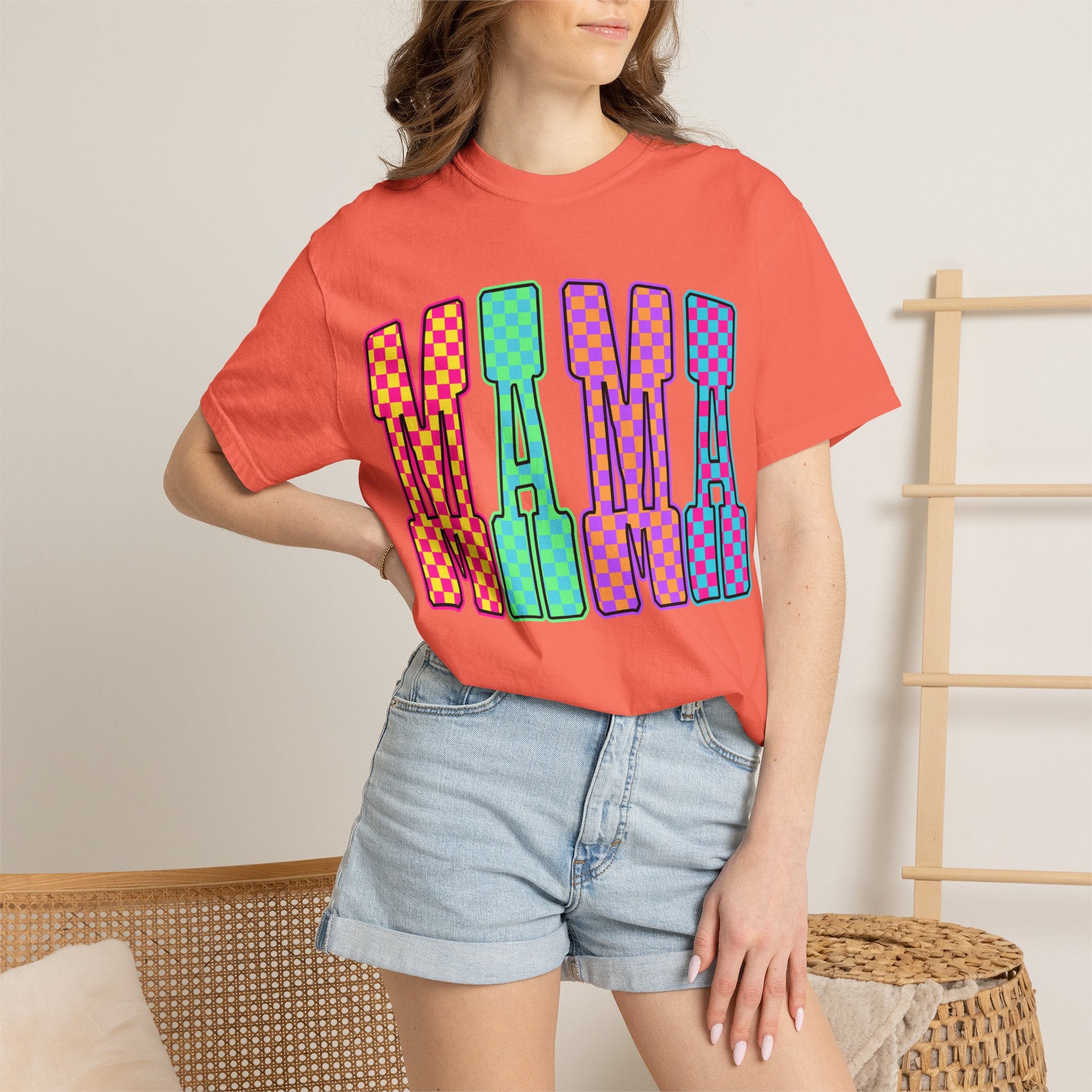 Mama Colorblock Graphic Tee