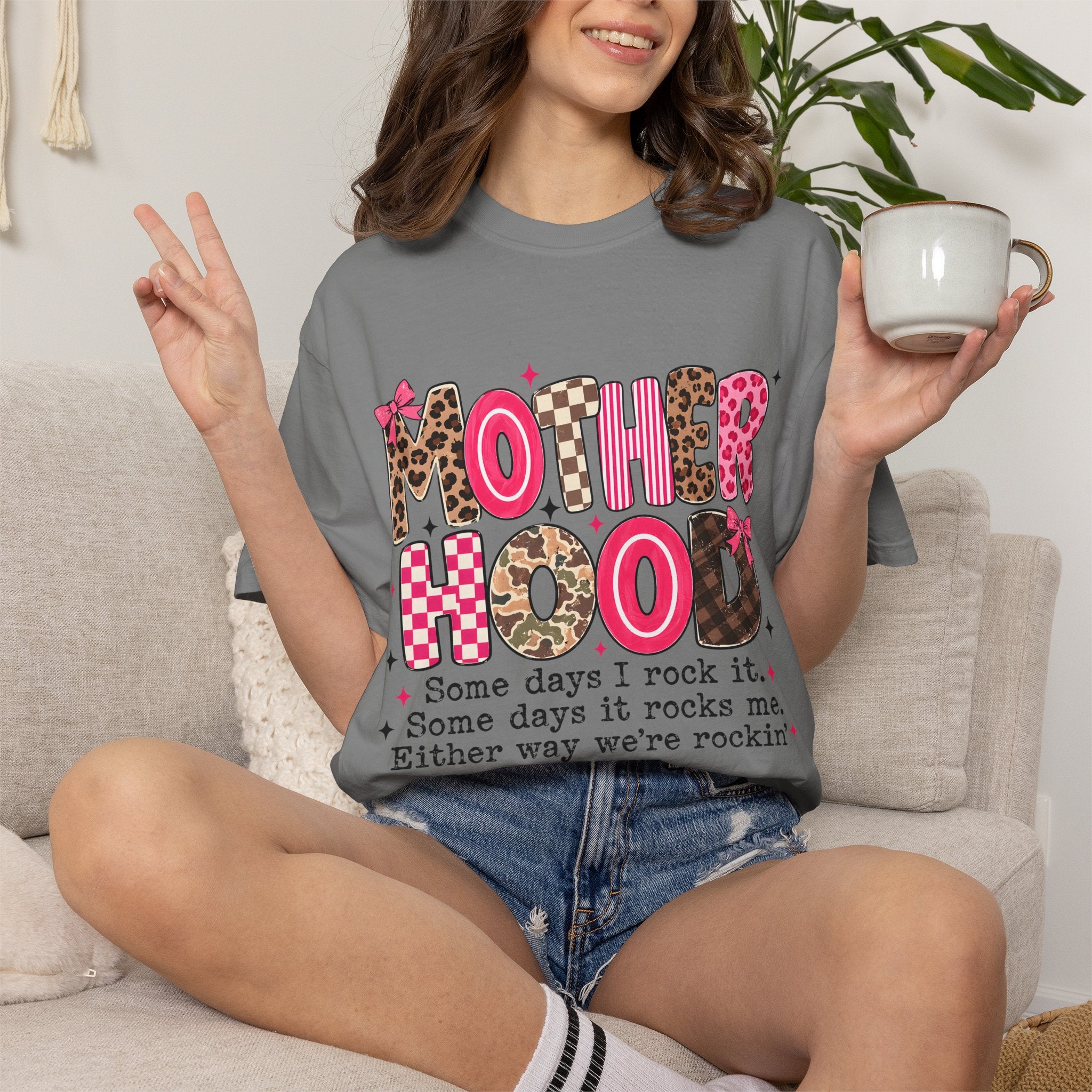 Some Days I Rock It' Casual Mom Tee