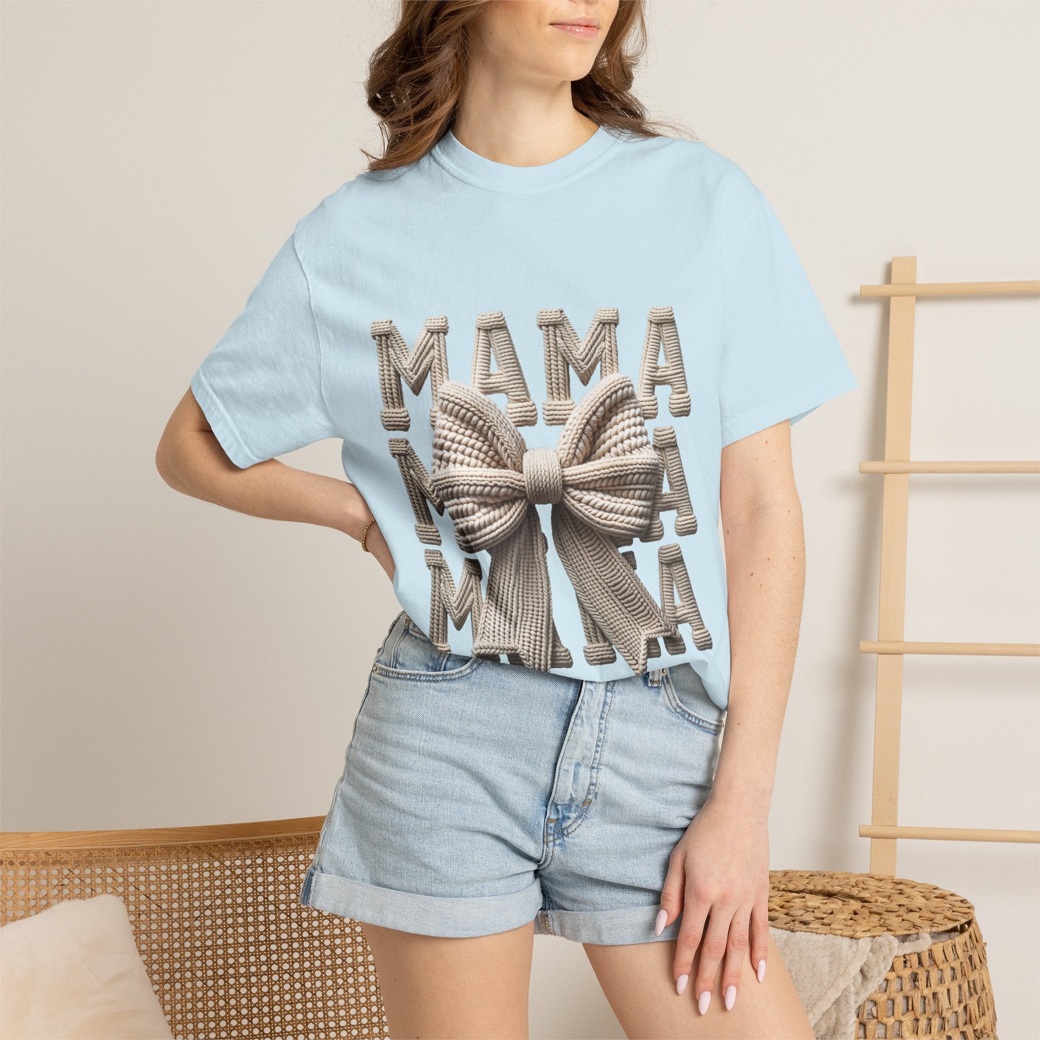 Cozy Knit Bow Mother's Day Tee
