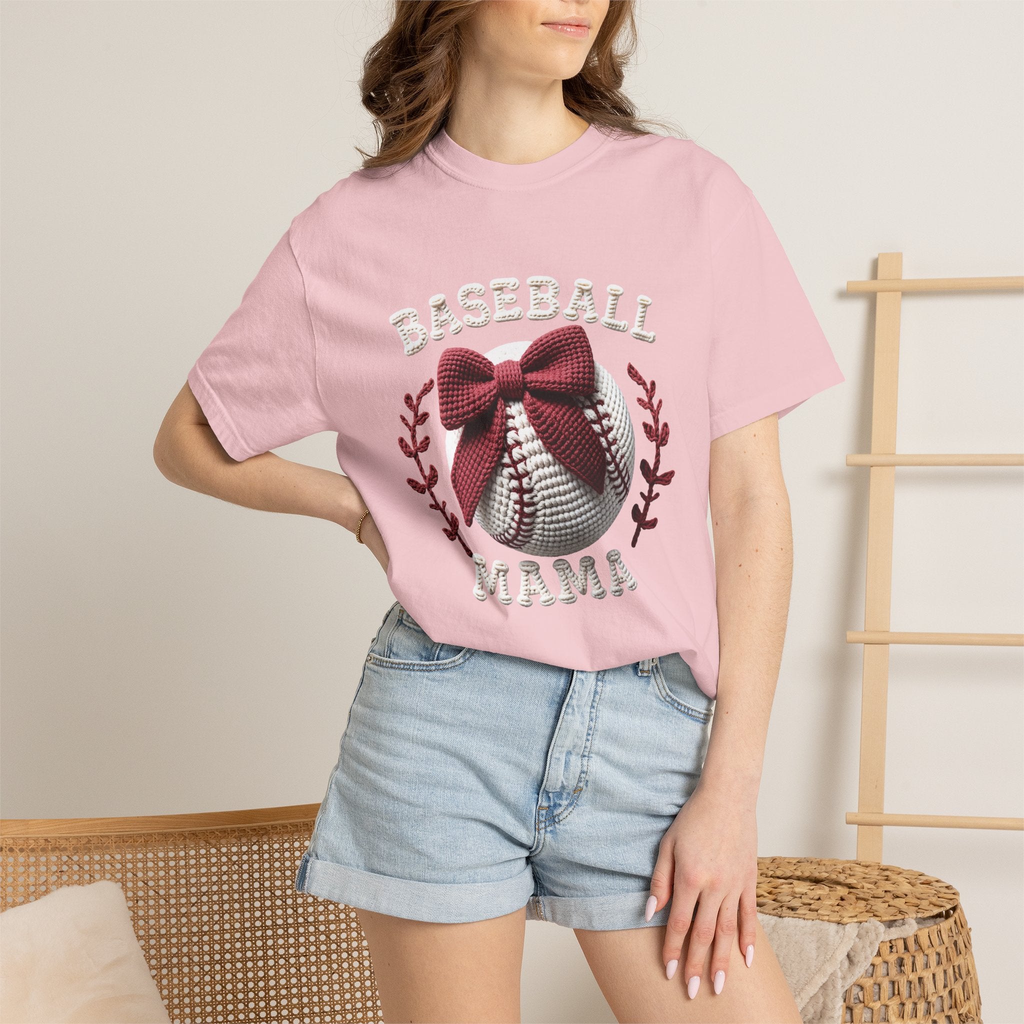 Bow Baseball Mom Tee