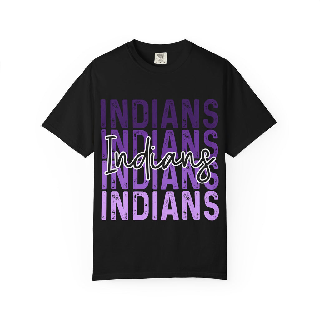 Indians Purple Repeat Graphic T-Shirt