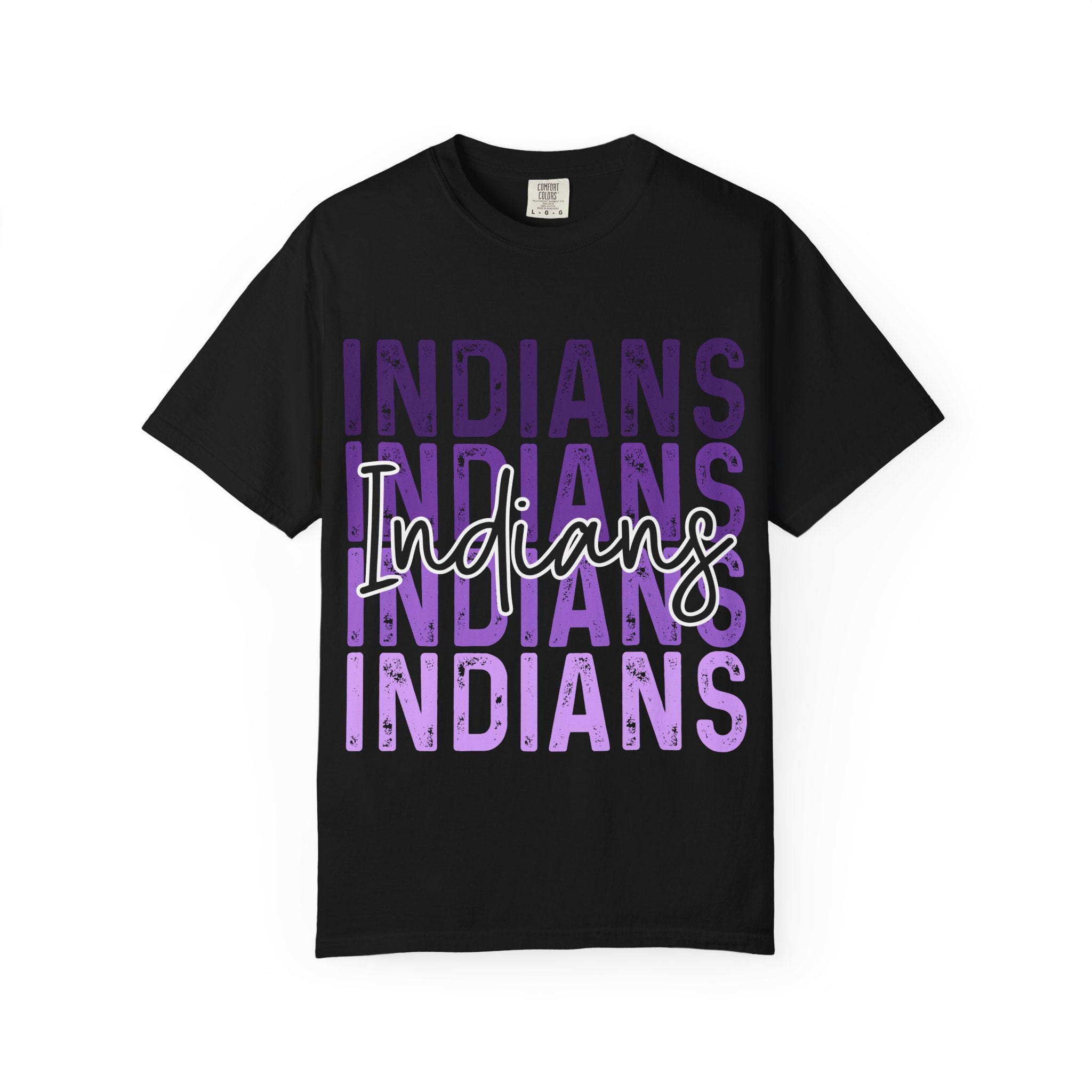 Indians Purple Repeat Graphic T-Shirt
