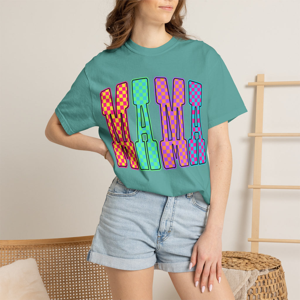 Mama Colorblock Graphic Tee