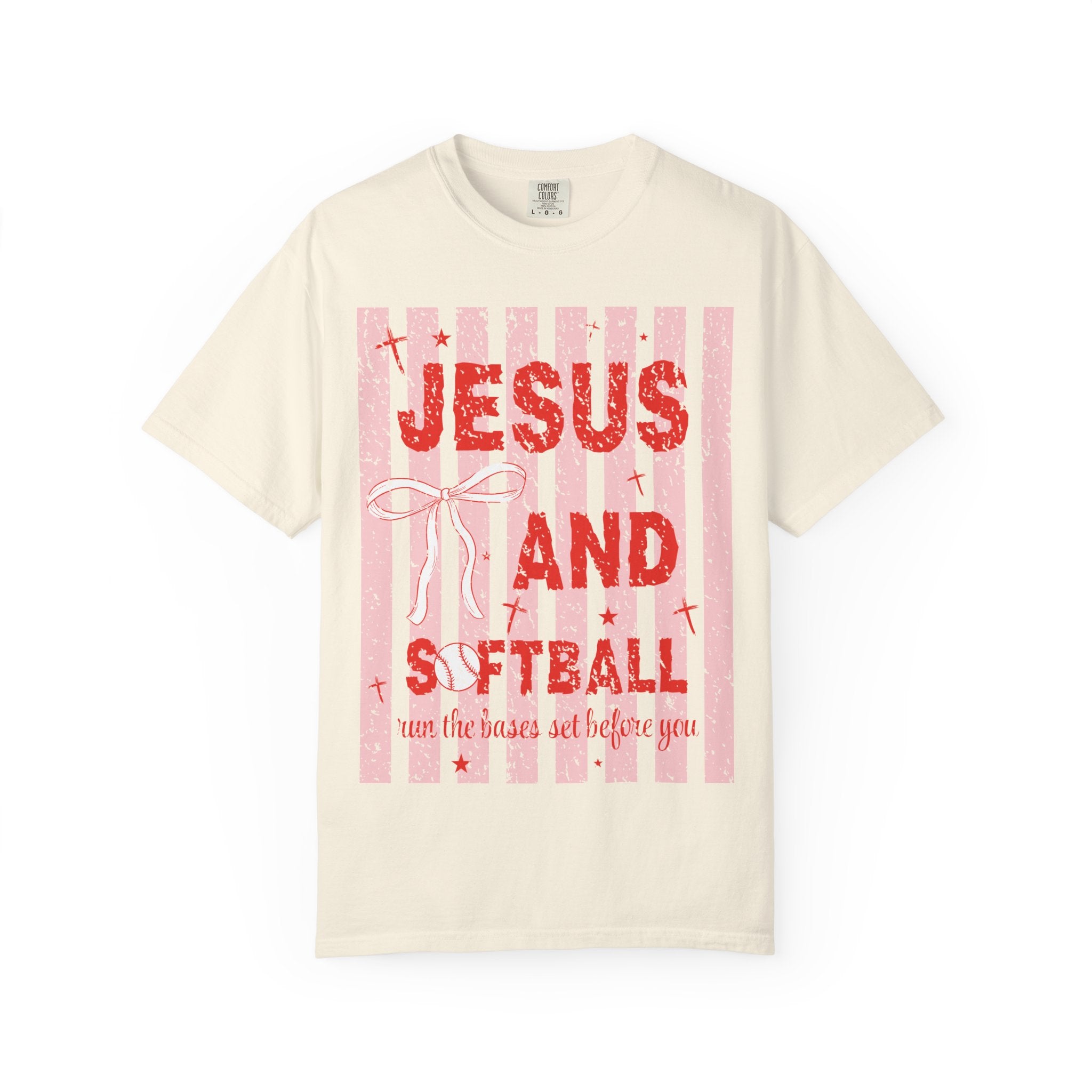 Jesus and Softball Graphic T-shirt