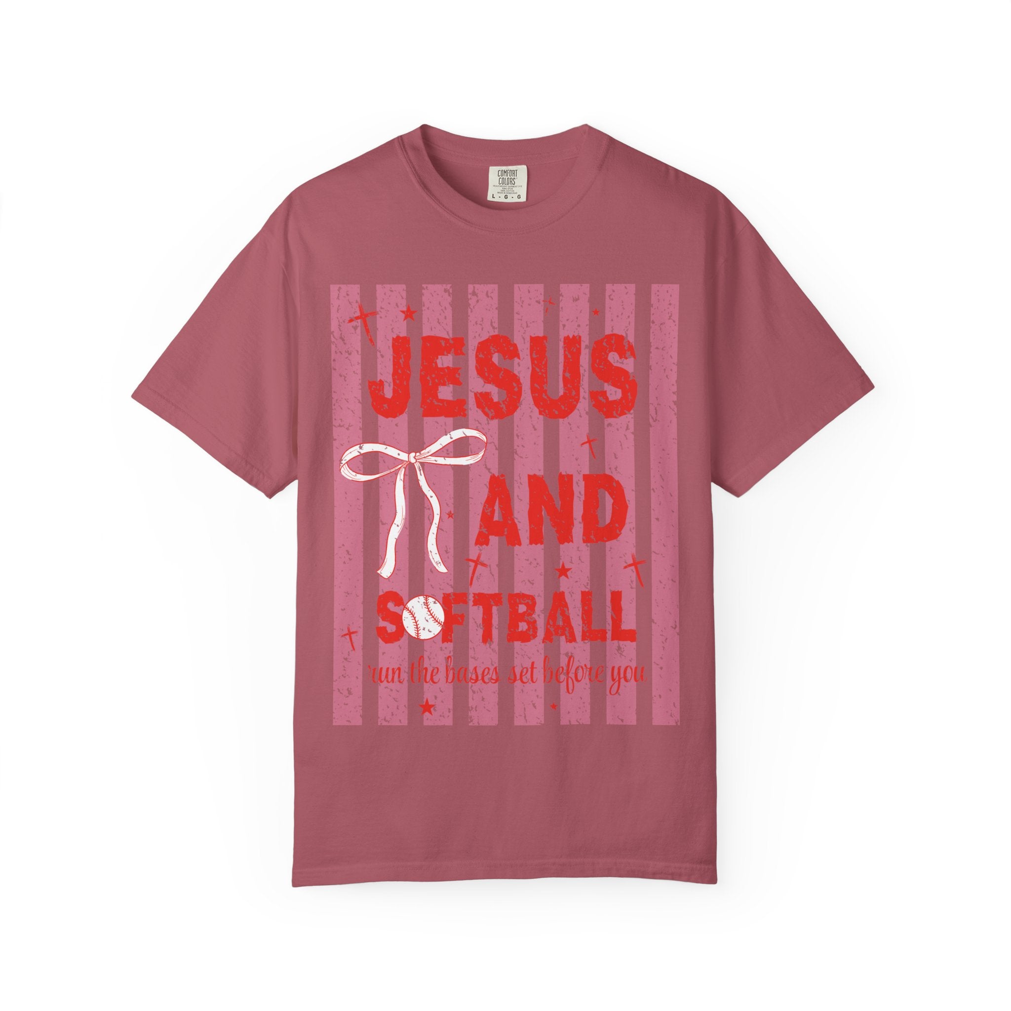 Jesus and Softball Graphic T-shirt