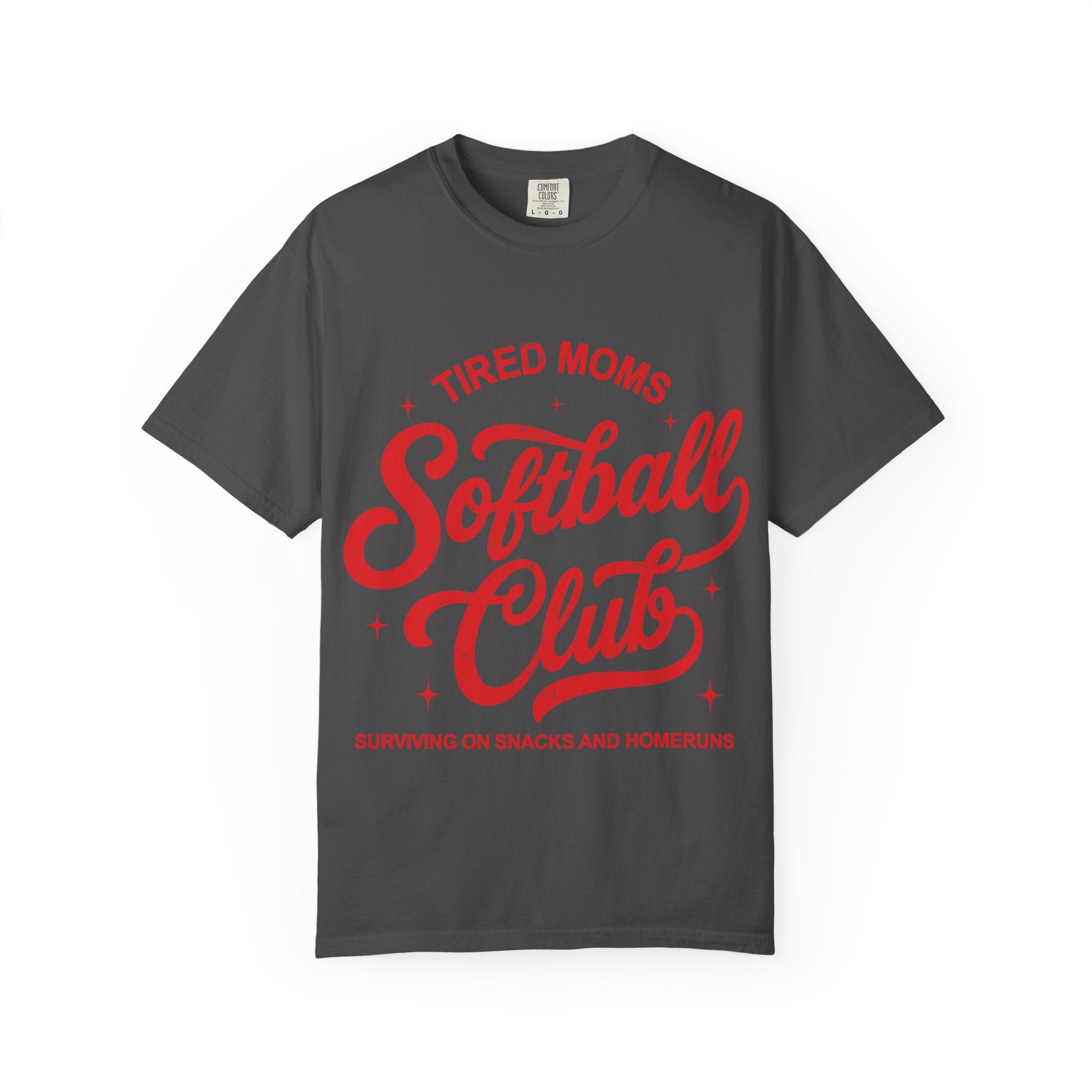 Tired Moms Softball Graphic T-shirt
