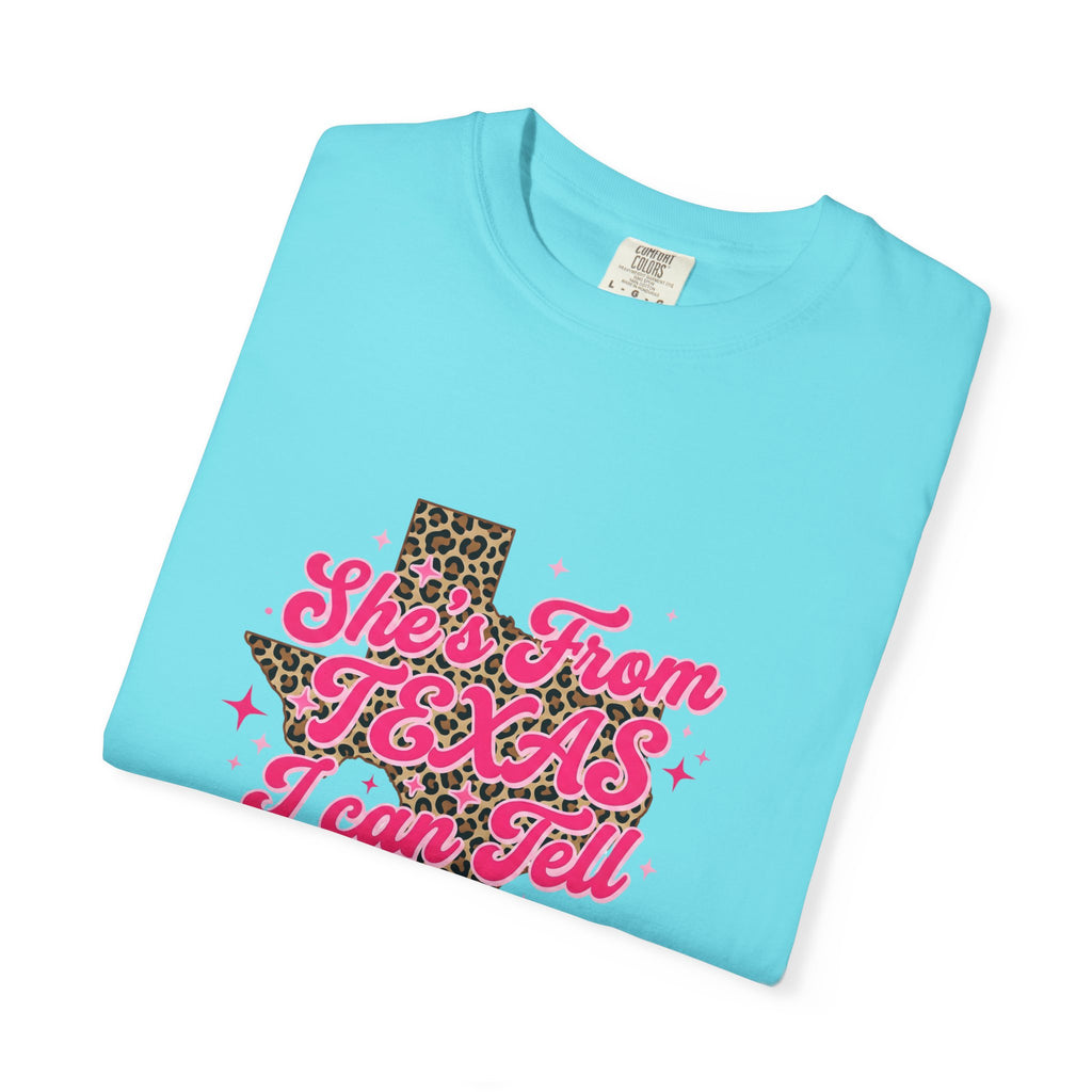 She's From Texas I Can Tell Leopard State Tee