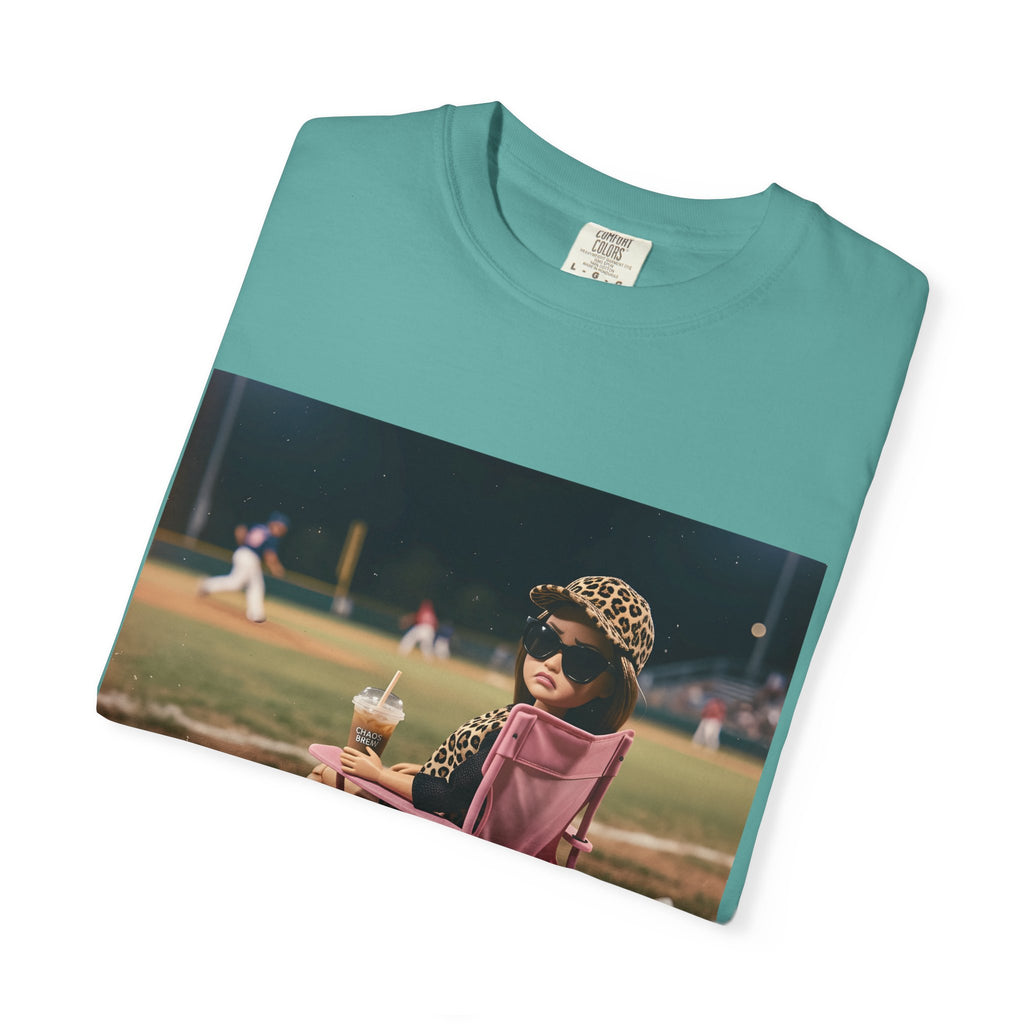 I Live Here Now at Baseball Field Graphic T-shirt