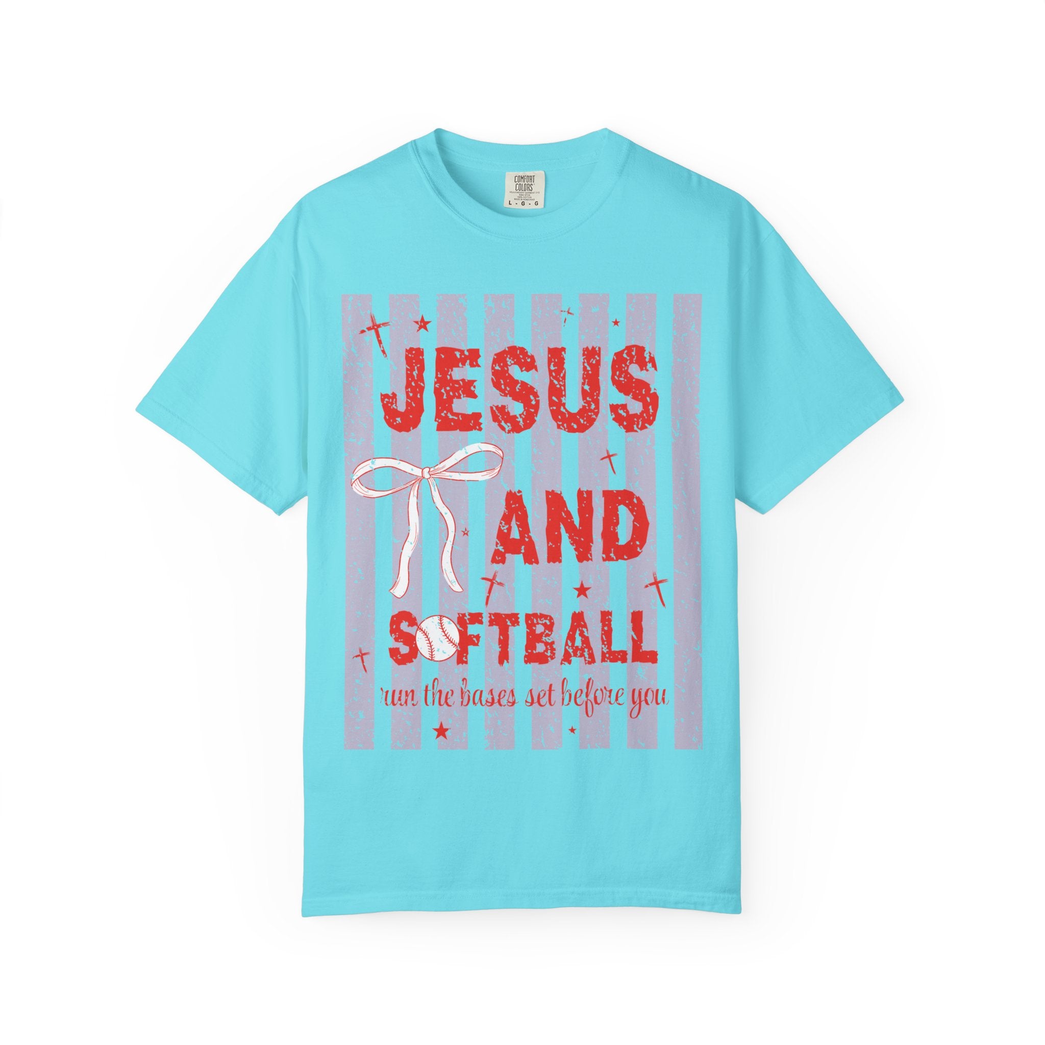 Jesus and Softball Graphic T-shirt