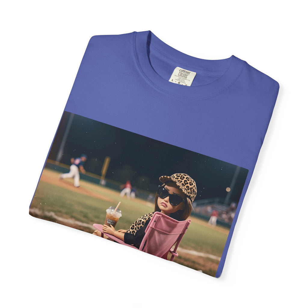 I Live Here Now at Baseball Field Graphic T-shirt