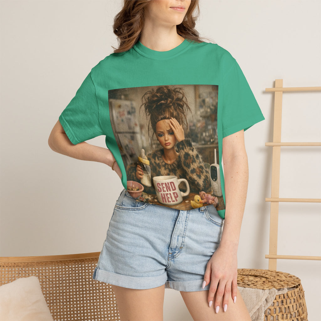 Send Help Morning Mess Graphic T-shirt