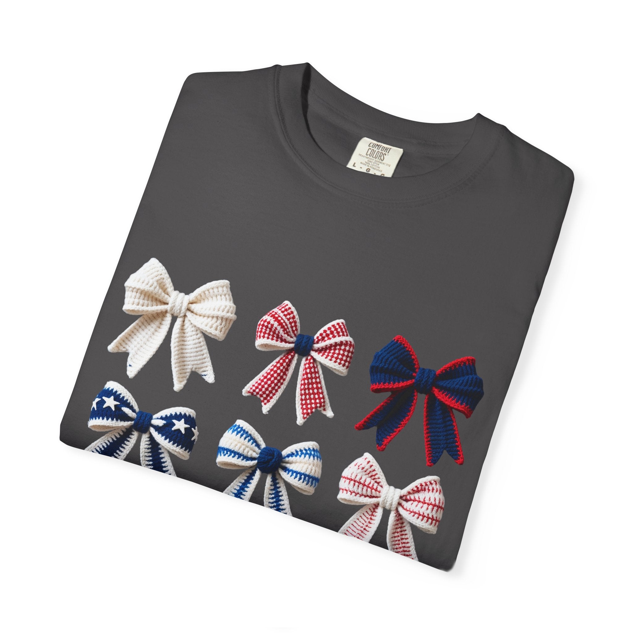 Bow Grid Graphic T-Shirt
