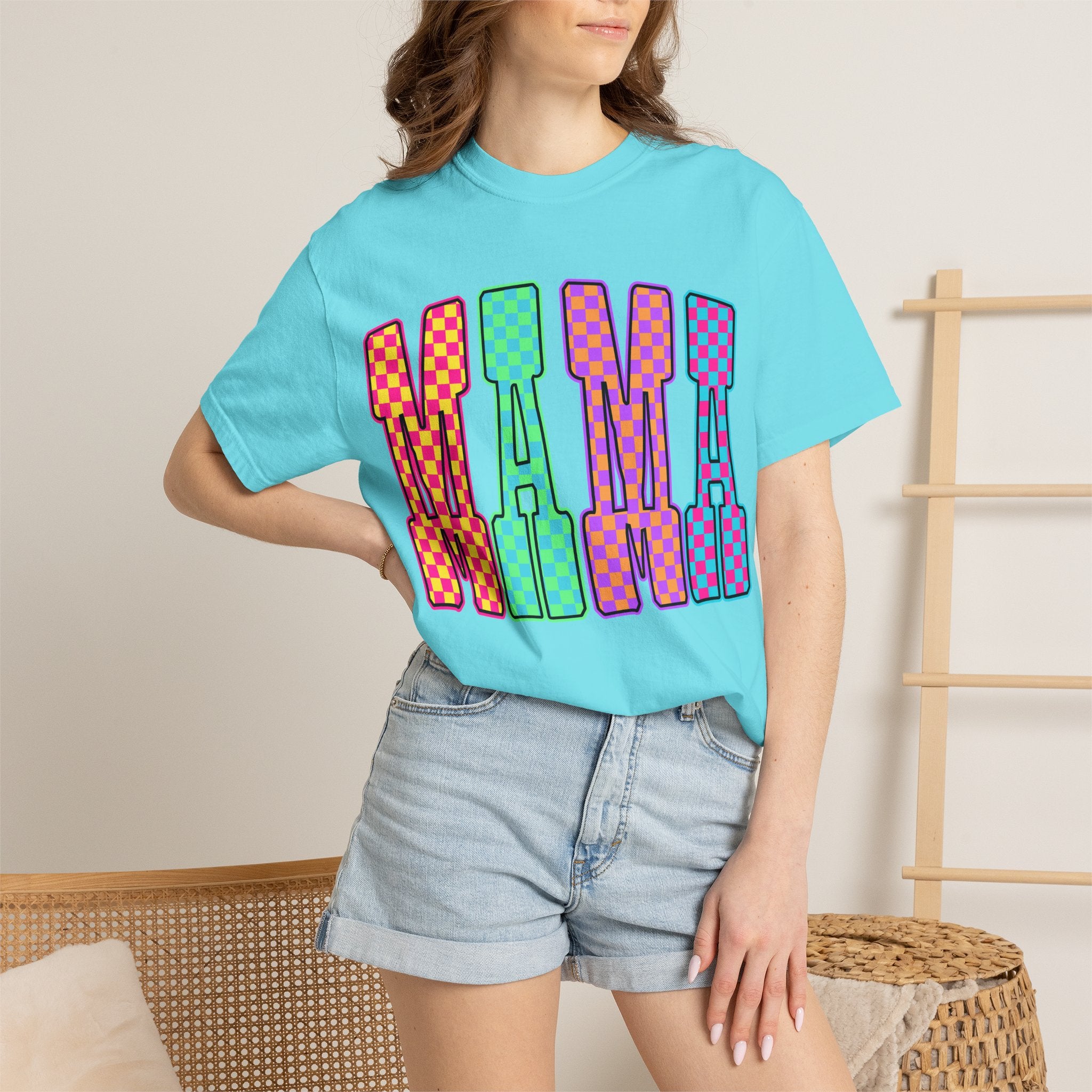 Mama Colorblock Graphic Tee