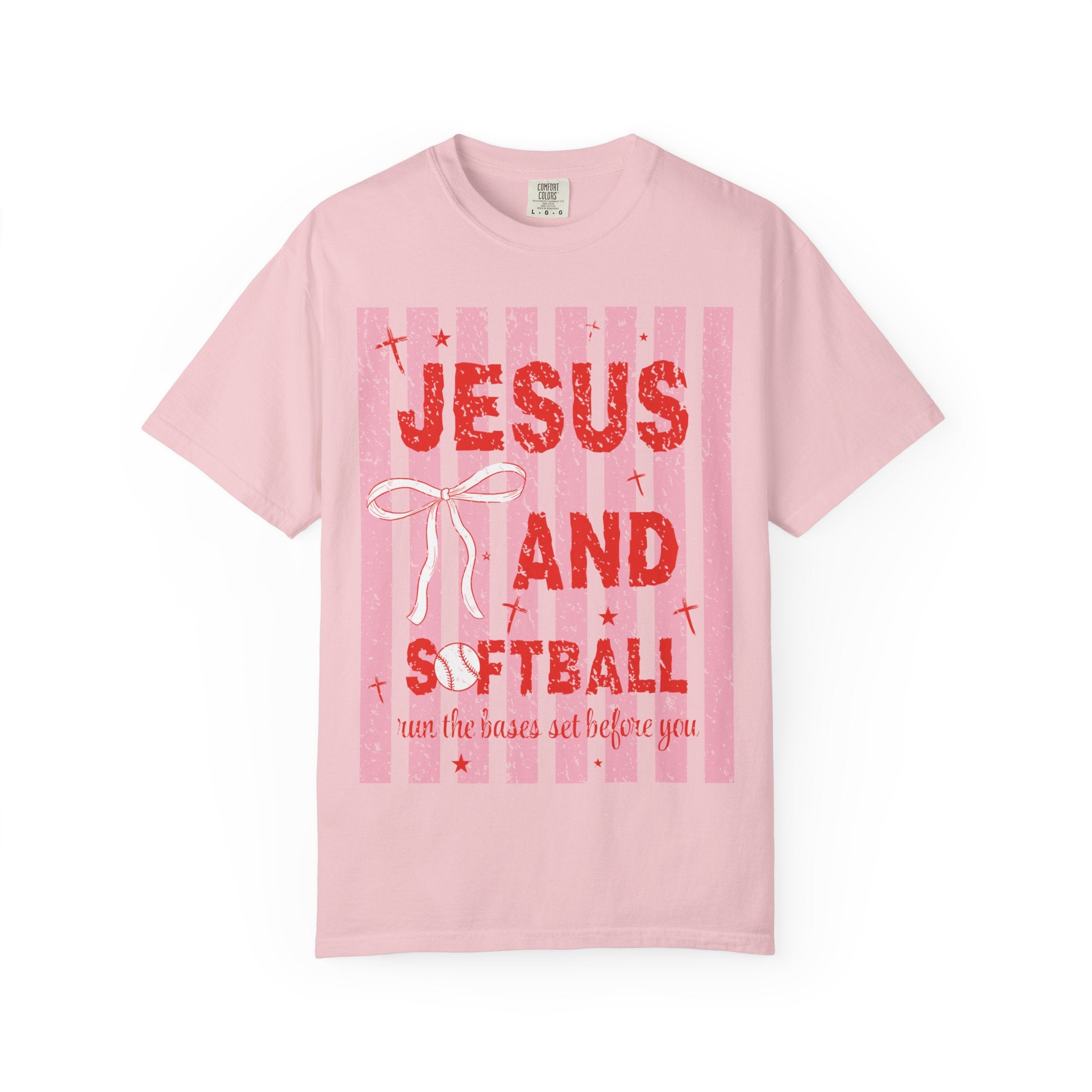 Jesus and Softball Graphic T-shirt