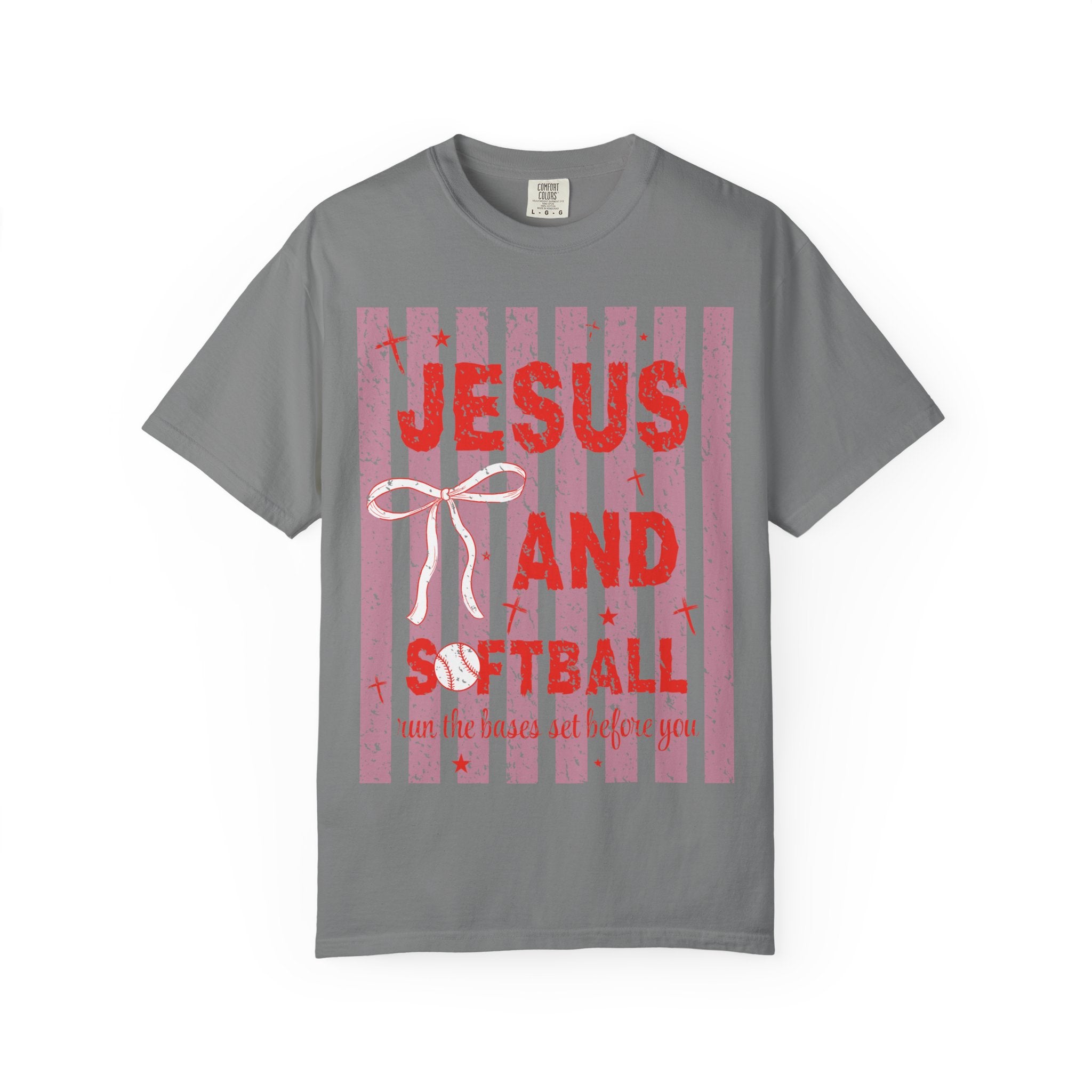 Jesus and Softball Graphic T-shirt