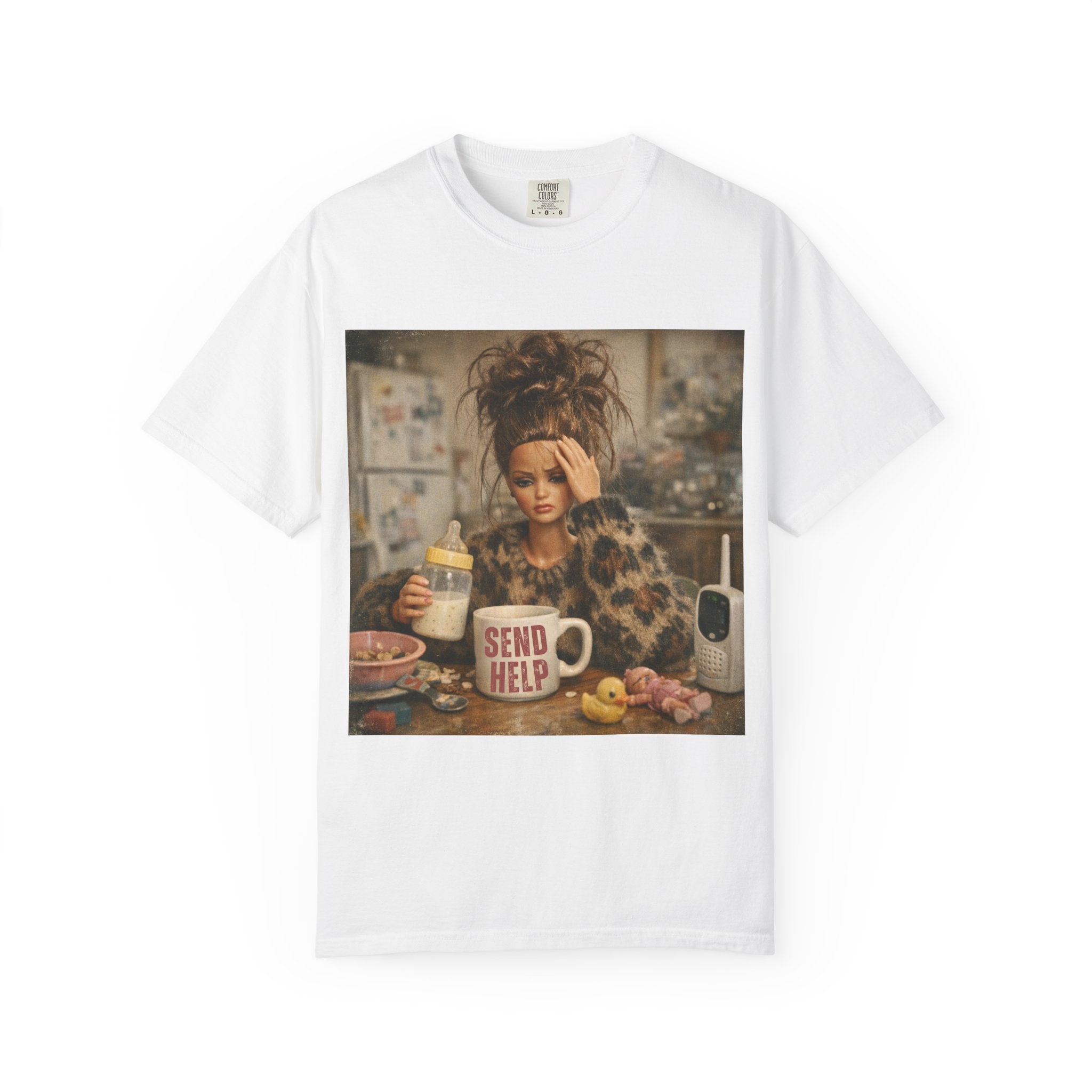 Send Help Morning Mess Graphic T-shirt