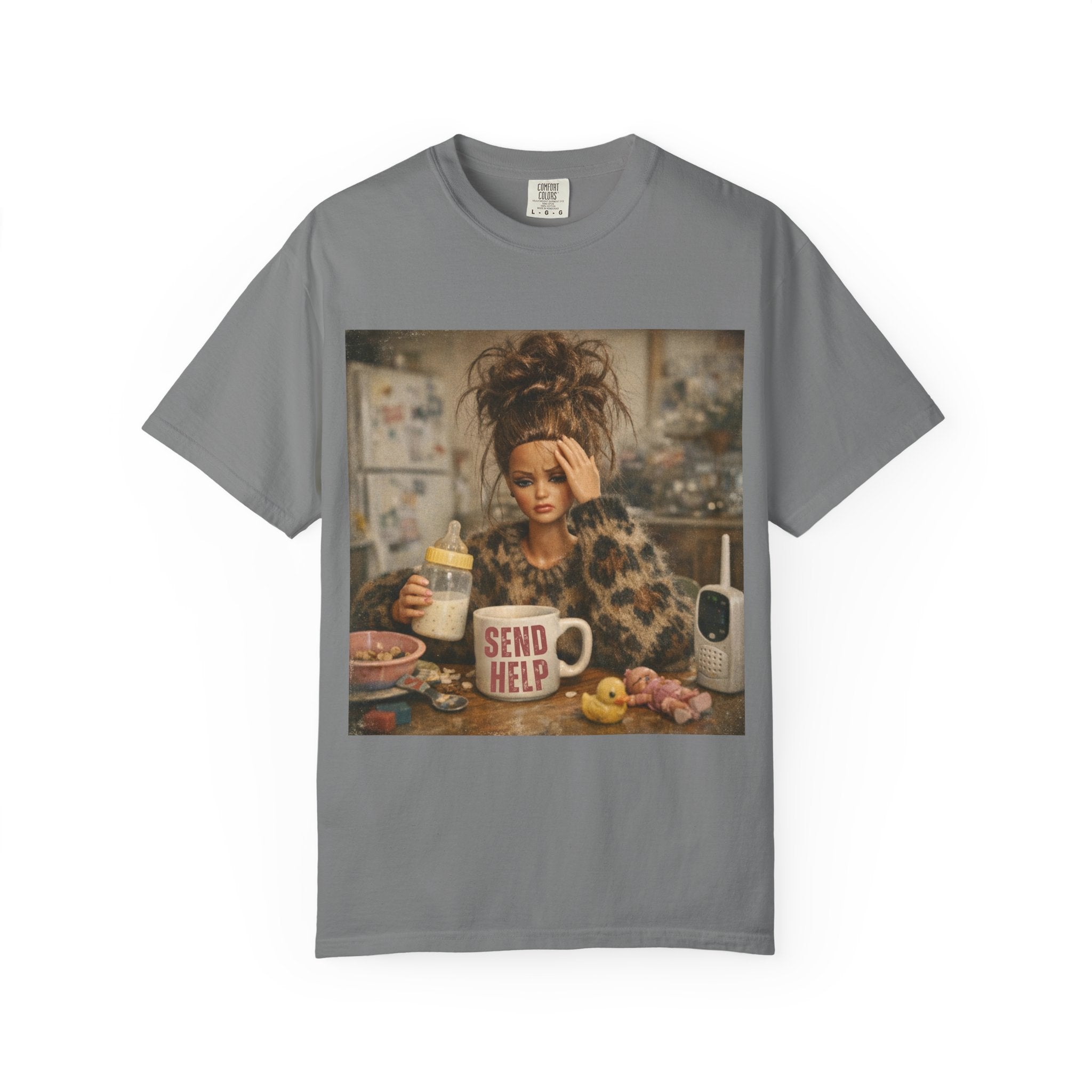 Send Help Morning Mess Graphic T-shirt