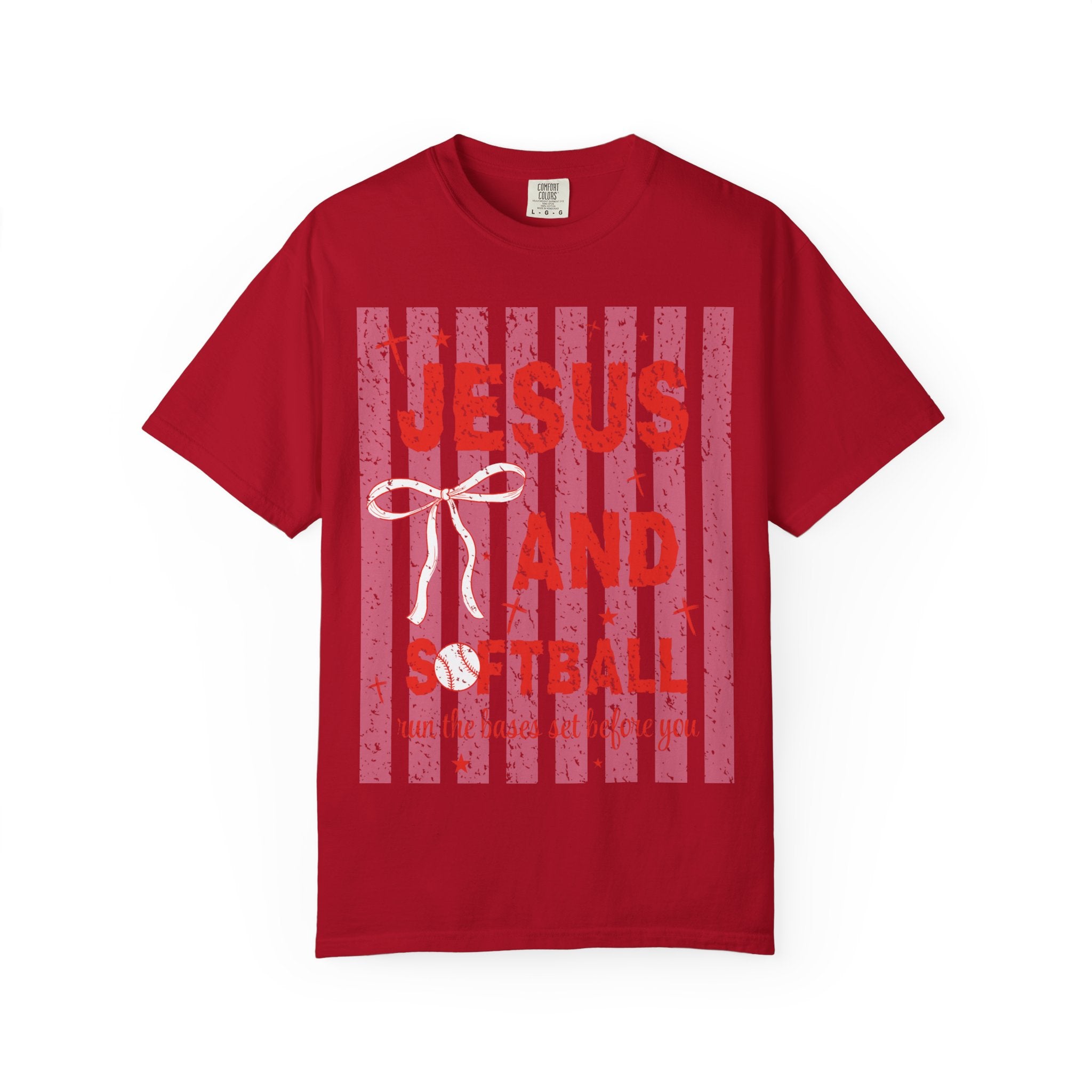 Jesus and Softball Graphic T-shirt