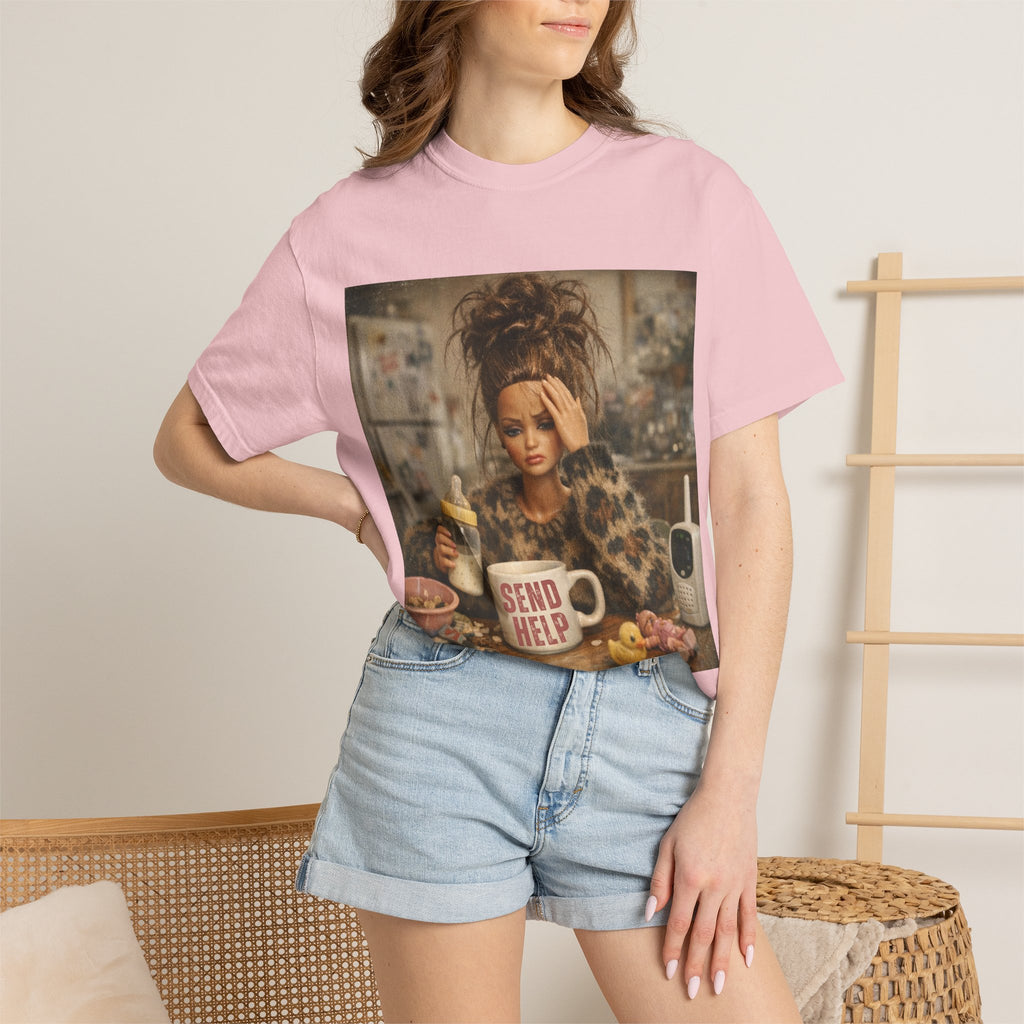 Send Help Morning Mess Graphic T-shirt