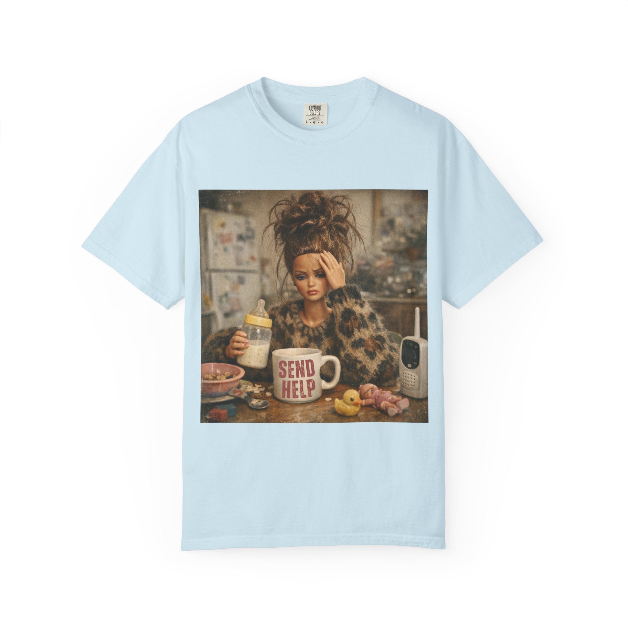 Send Help Morning Mess Graphic T-shirt