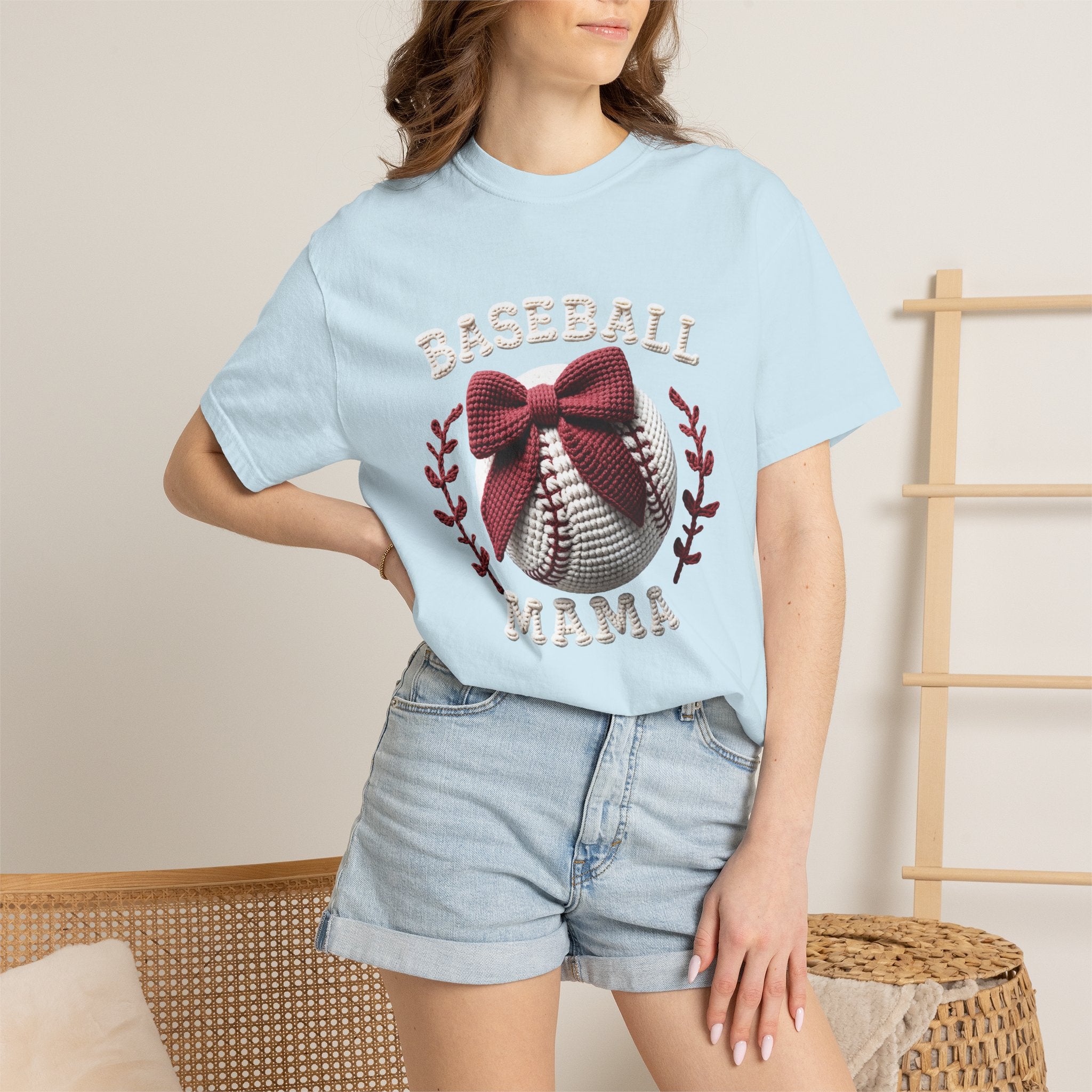 Bow Baseball Mom Tee