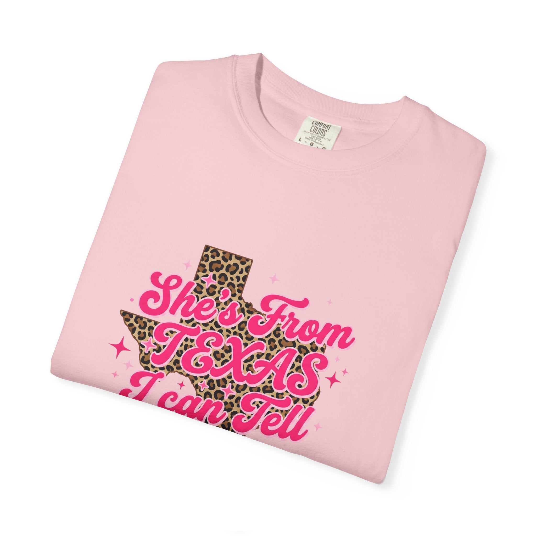 She's From Texas I Can Tell Leopard State Tee
