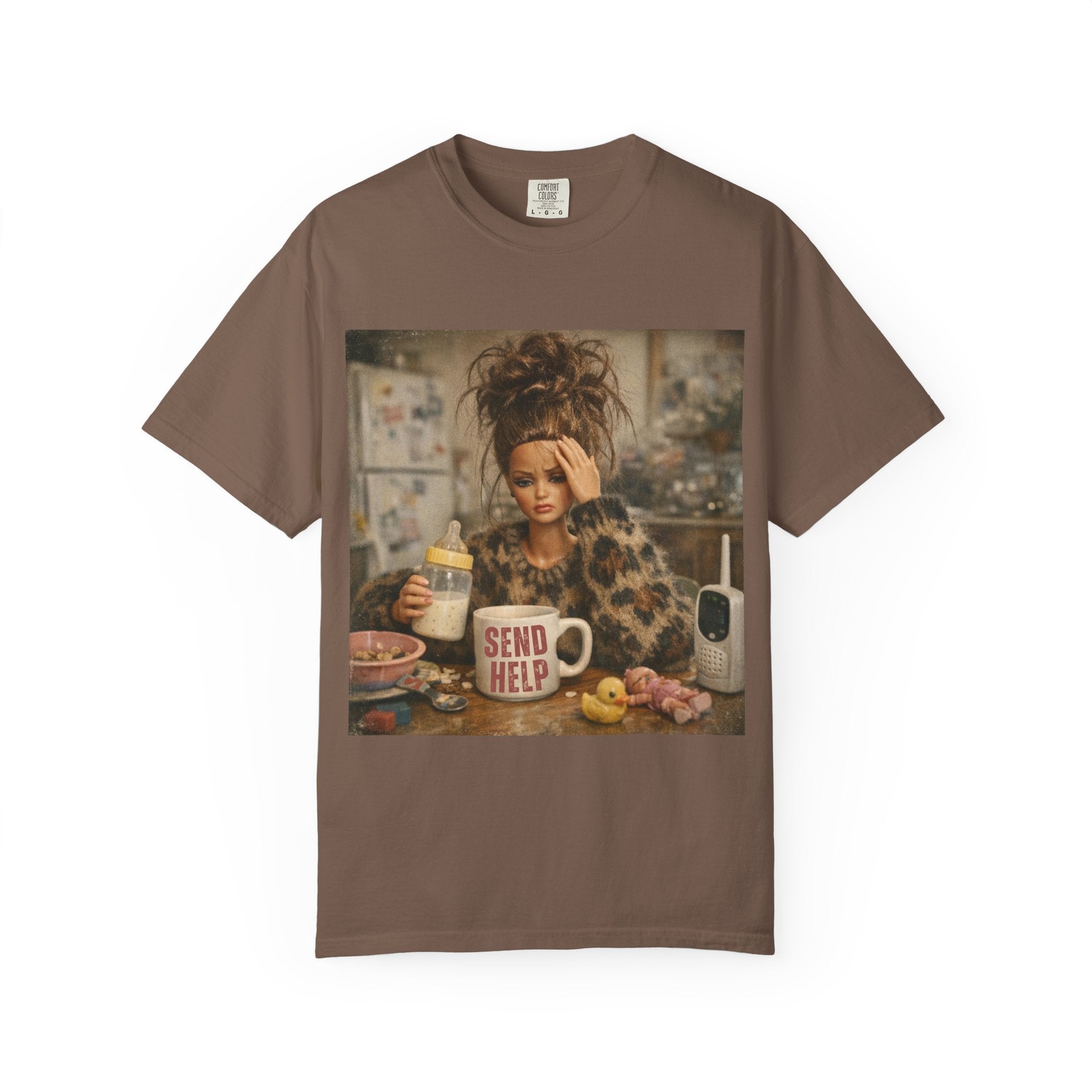 Send Help Morning Mess Graphic T-shirt