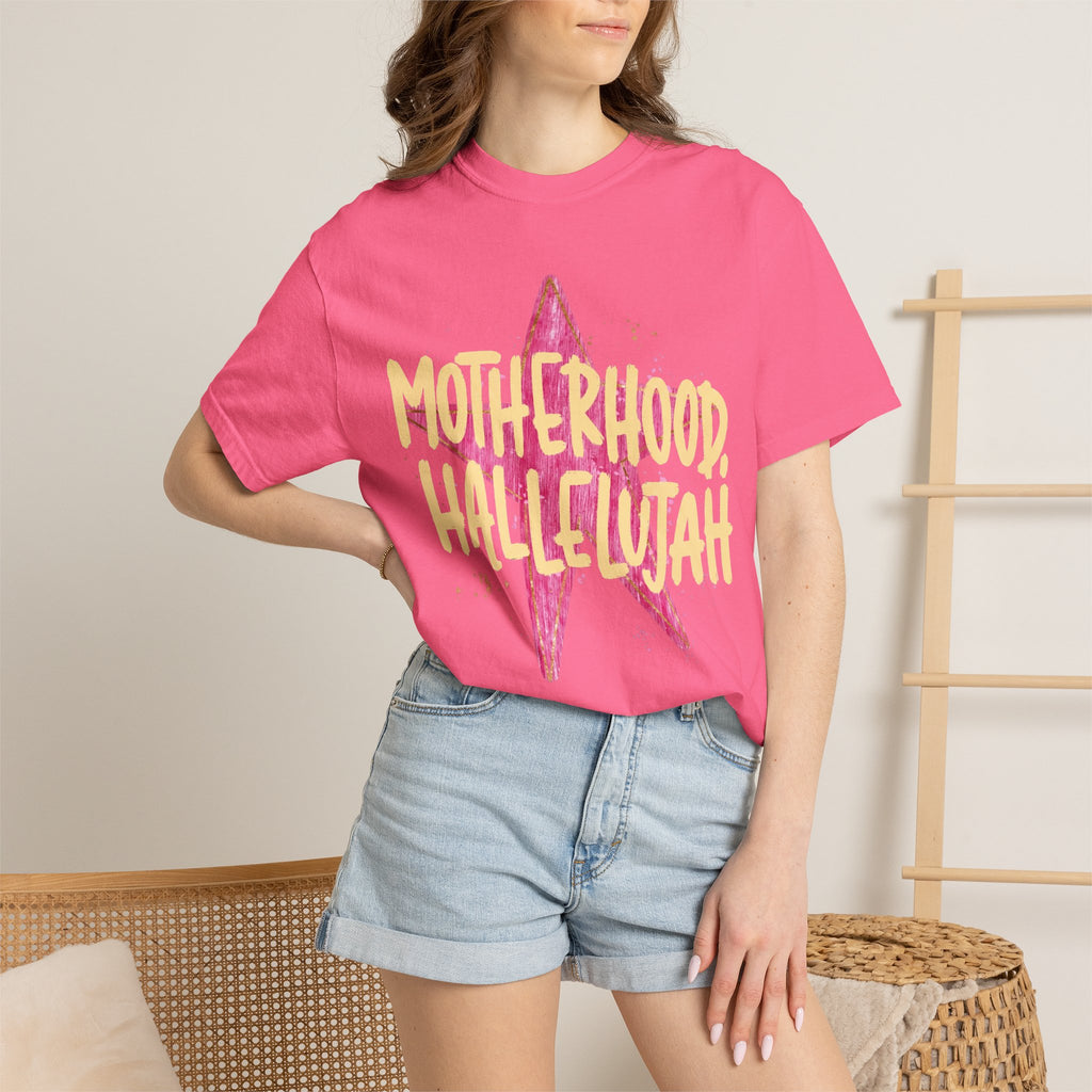 Motherhood Hallelujah T-Shirt — Inspirational Mom Graphic Tee