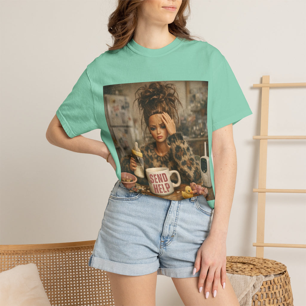 Send Help Morning Mess Graphic T-shirt