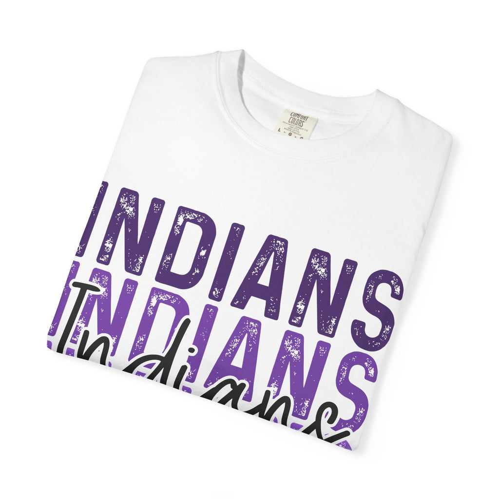 Indians Purple Repeat Graphic T-Shirt