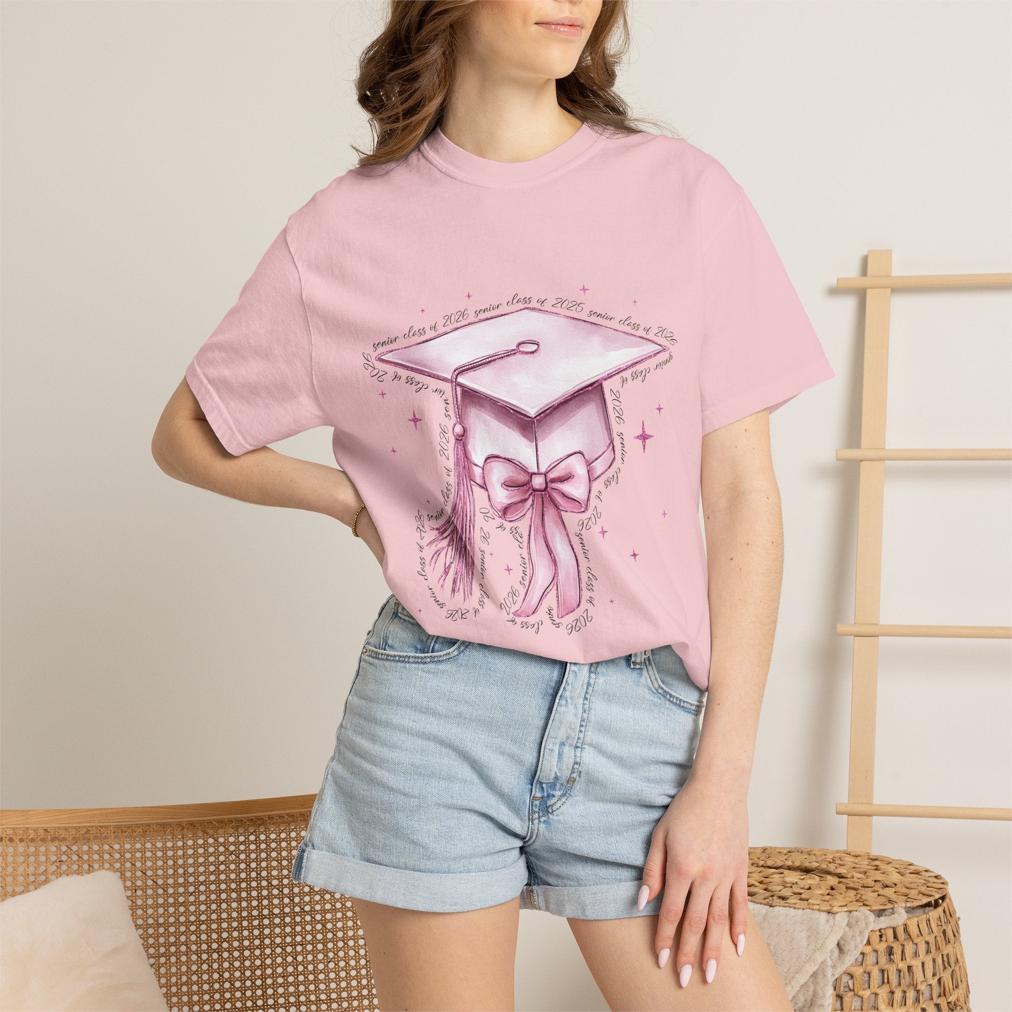 Graduation Cap Bow Tee
