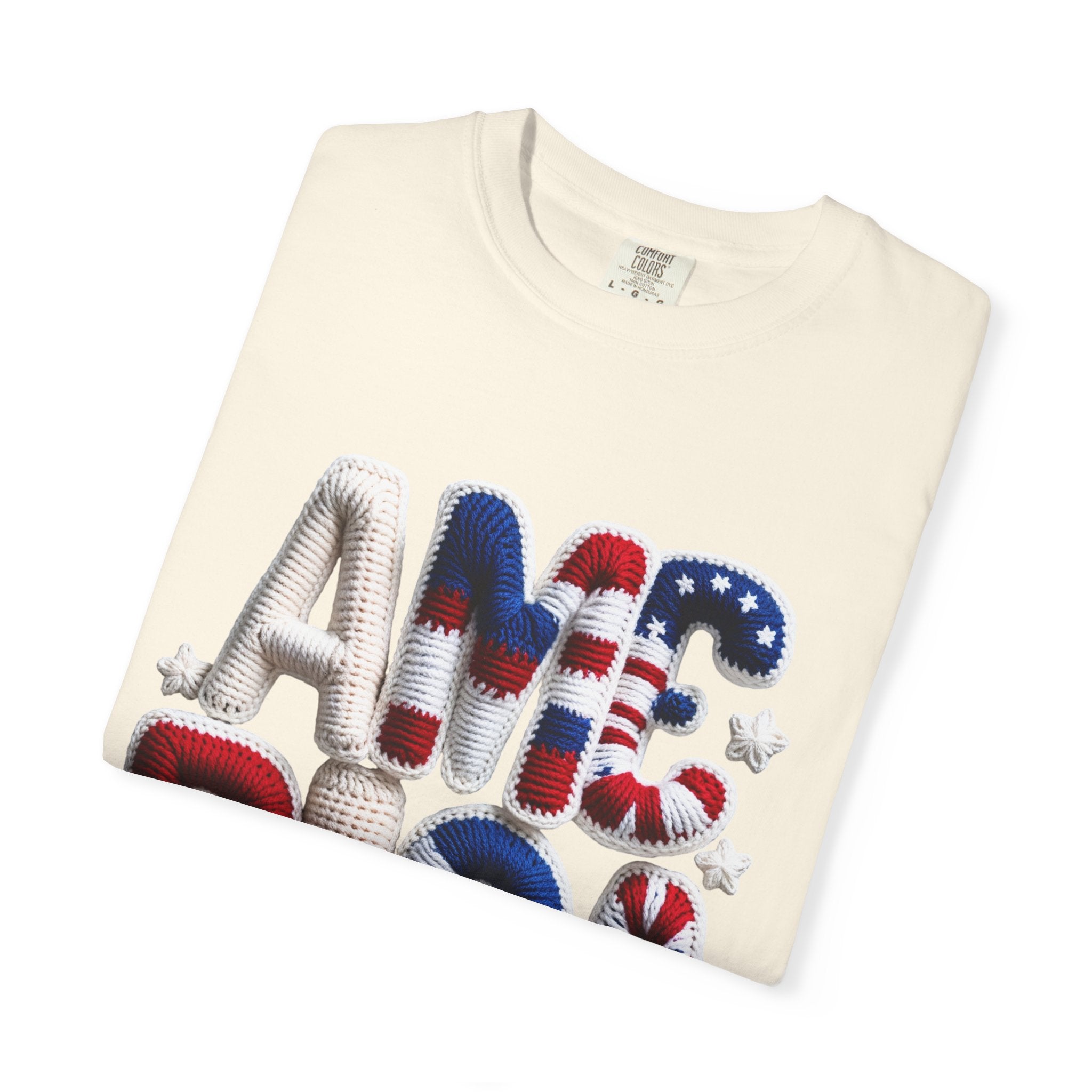 America Puffy Flag Graphic T-Shirt