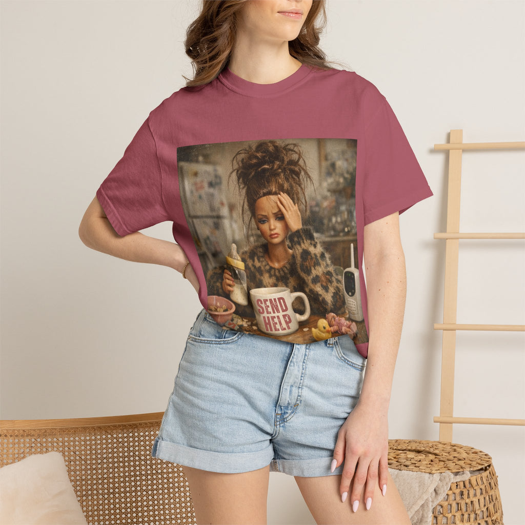 Send Help Morning Mess Graphic T-shirt
