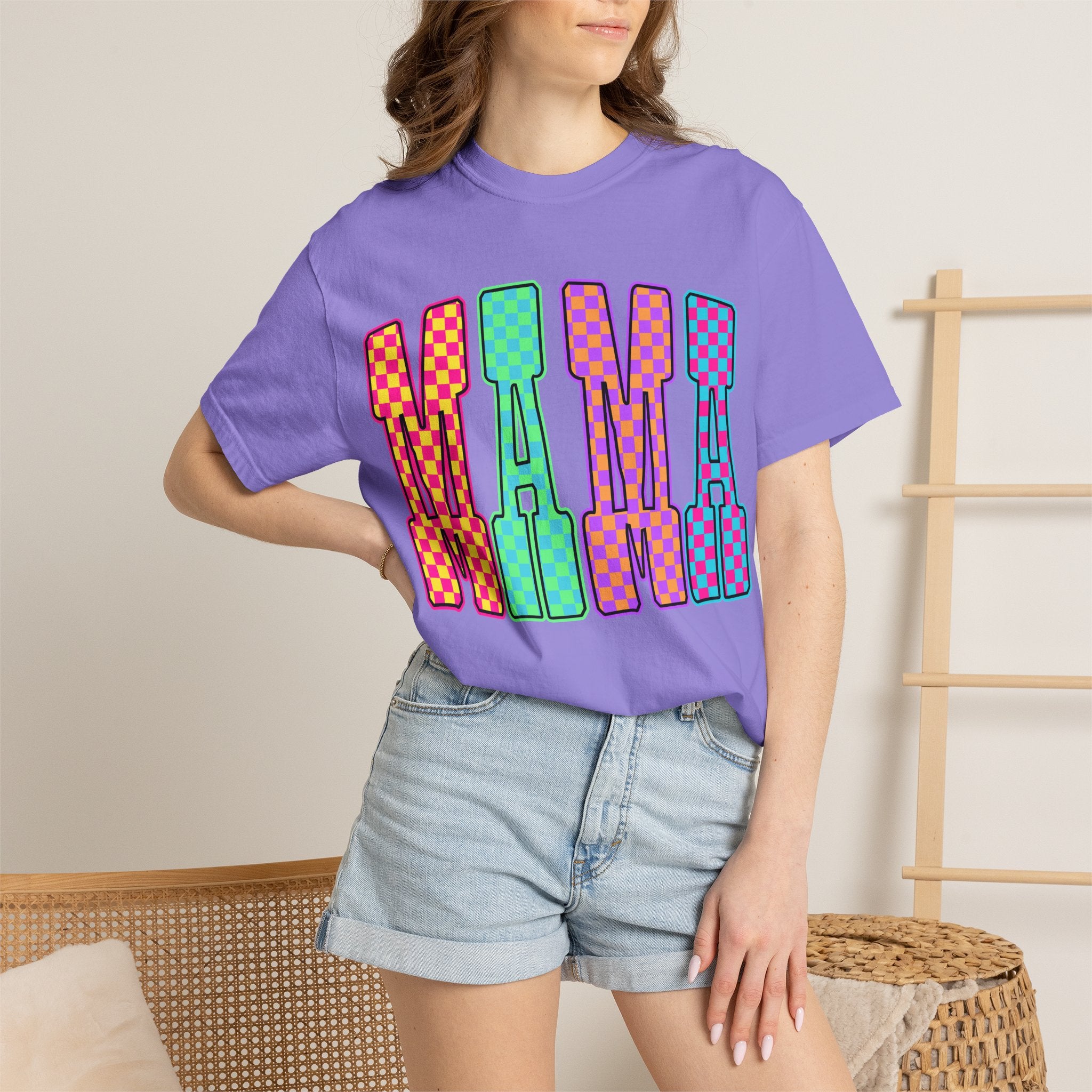 Mama Colorblock Graphic Tee