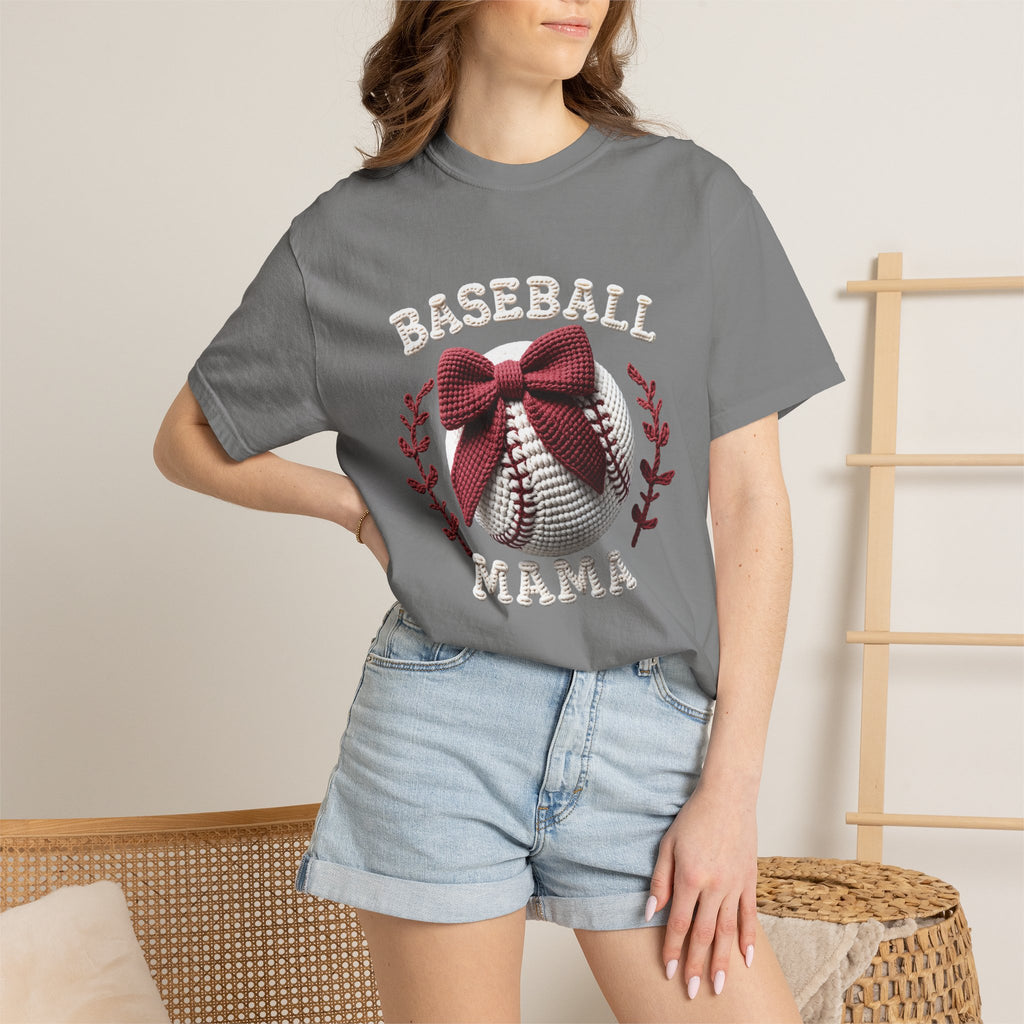 Bow Baseball Mom Tee