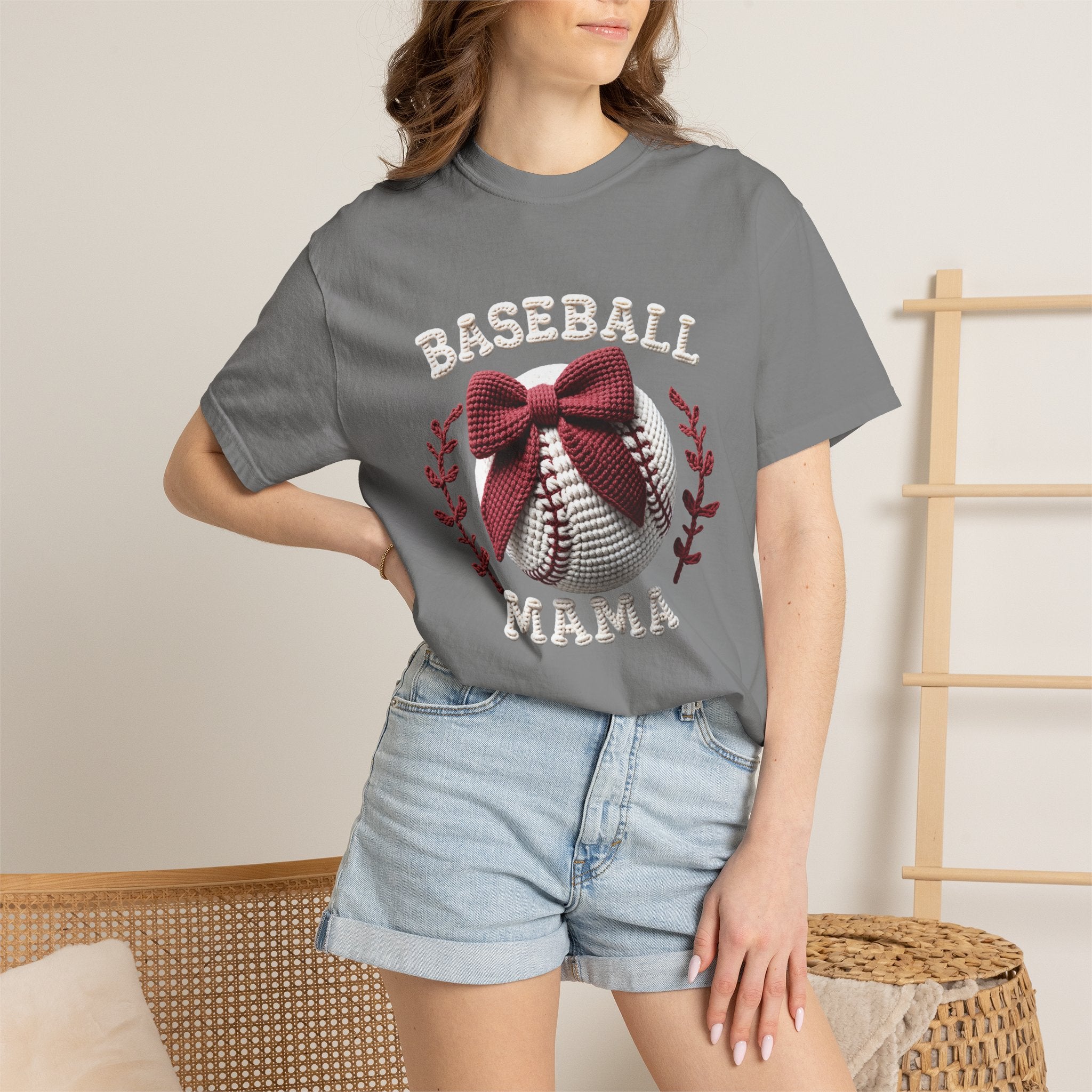 Bow Baseball Mom Tee