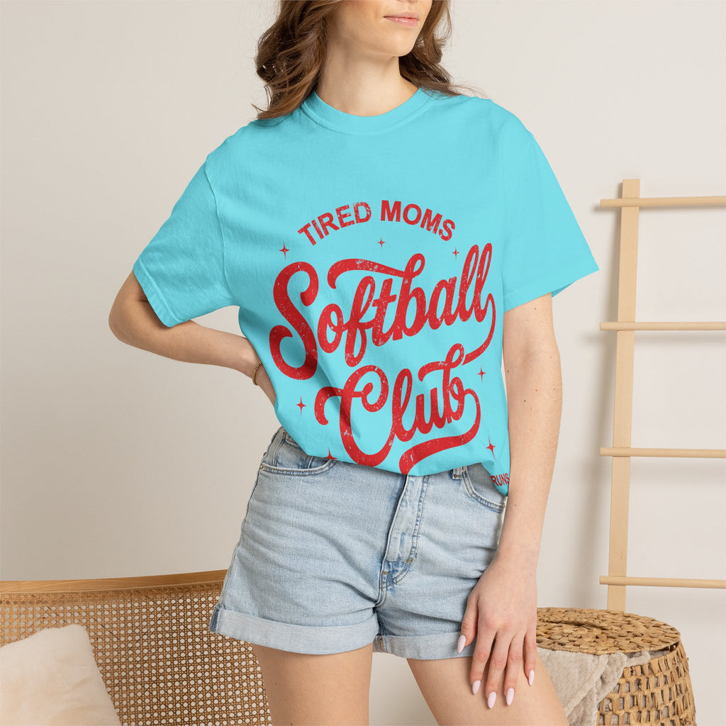 Tired Moms Softball Graphic T-shirt