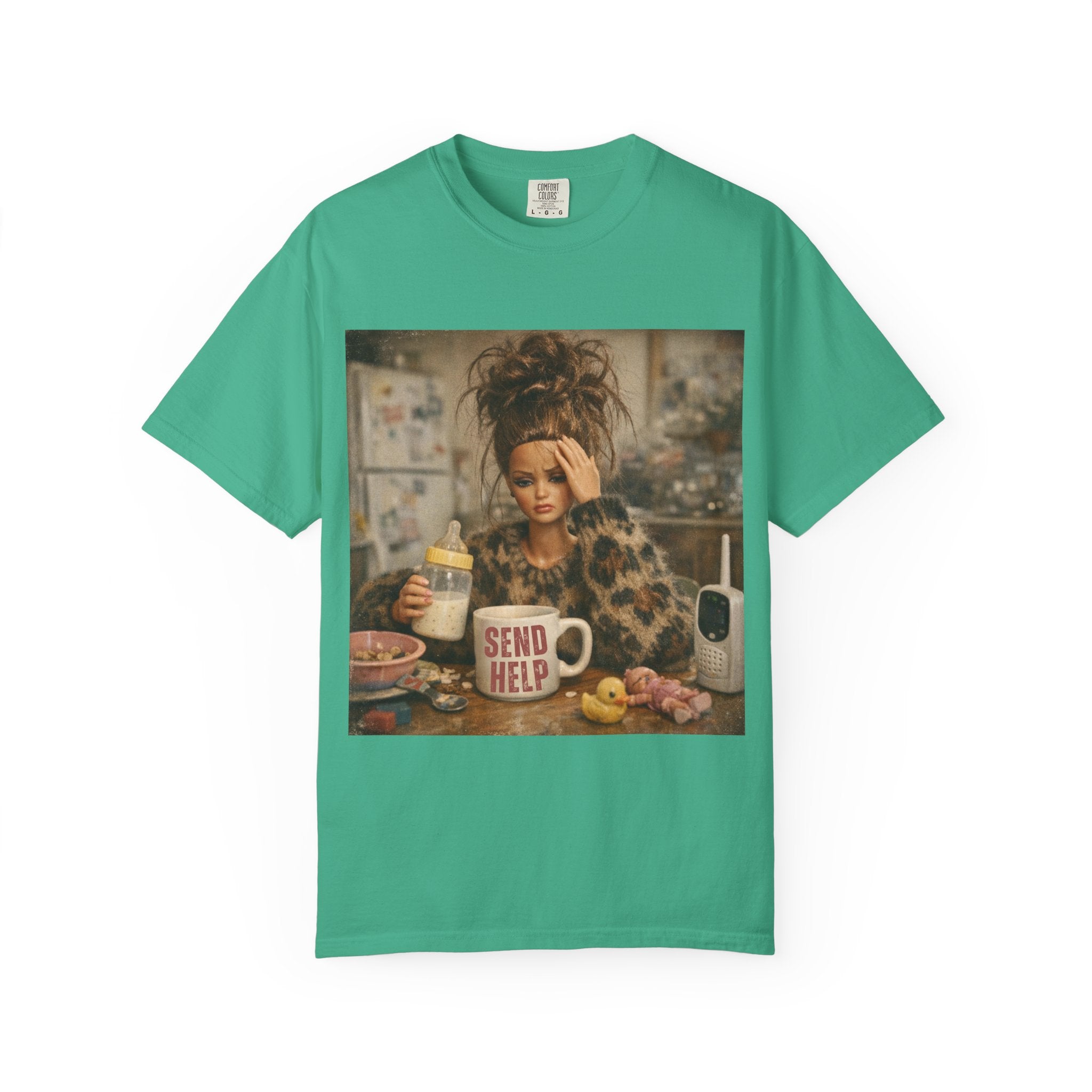 Send Help Morning Mess Graphic T-shirt